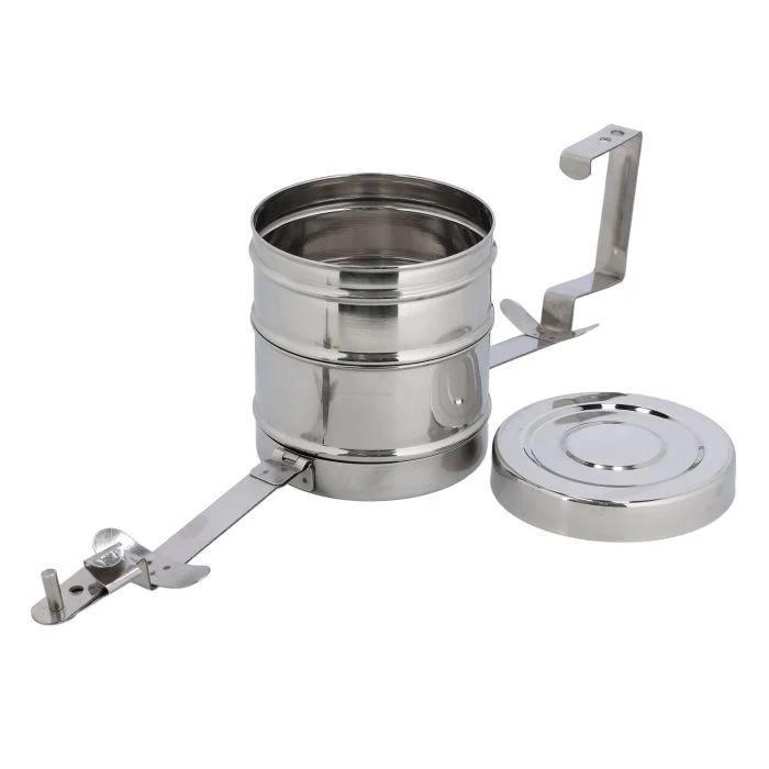 2 Layer Bombay Tiffin, Stainless Steel, RF10557 - Tiffin Box for Office Use, Student, Women, Men, Girls, Traditional Tiffin Boxes - Image 6