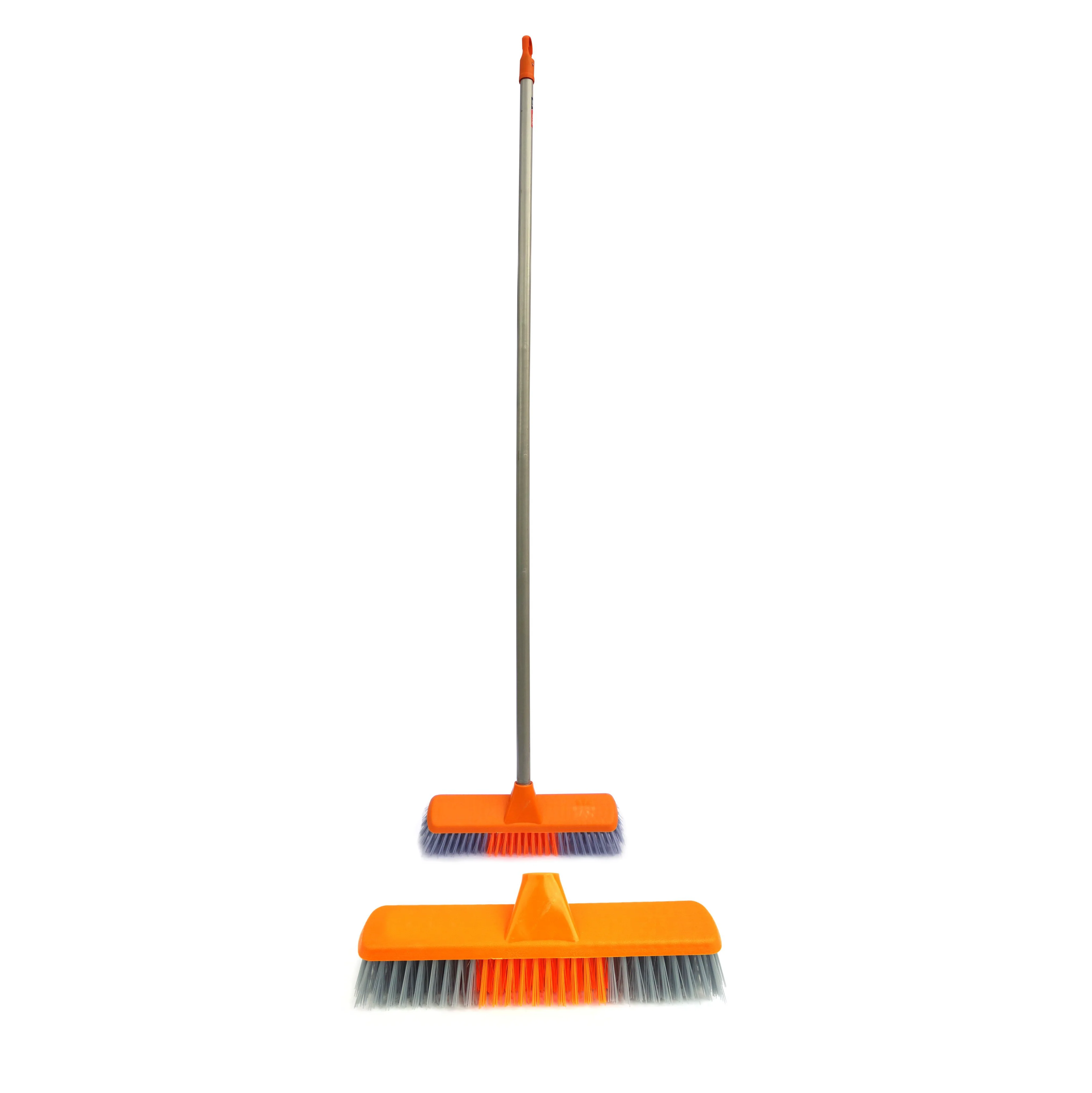 Delcasa DC1084 Broom with PVC Coated Wooden Handle | Durable Floor Cleaning Broom with Strong Bristles and Ergonomic Lightweight Design for Everyday Sweeping |
