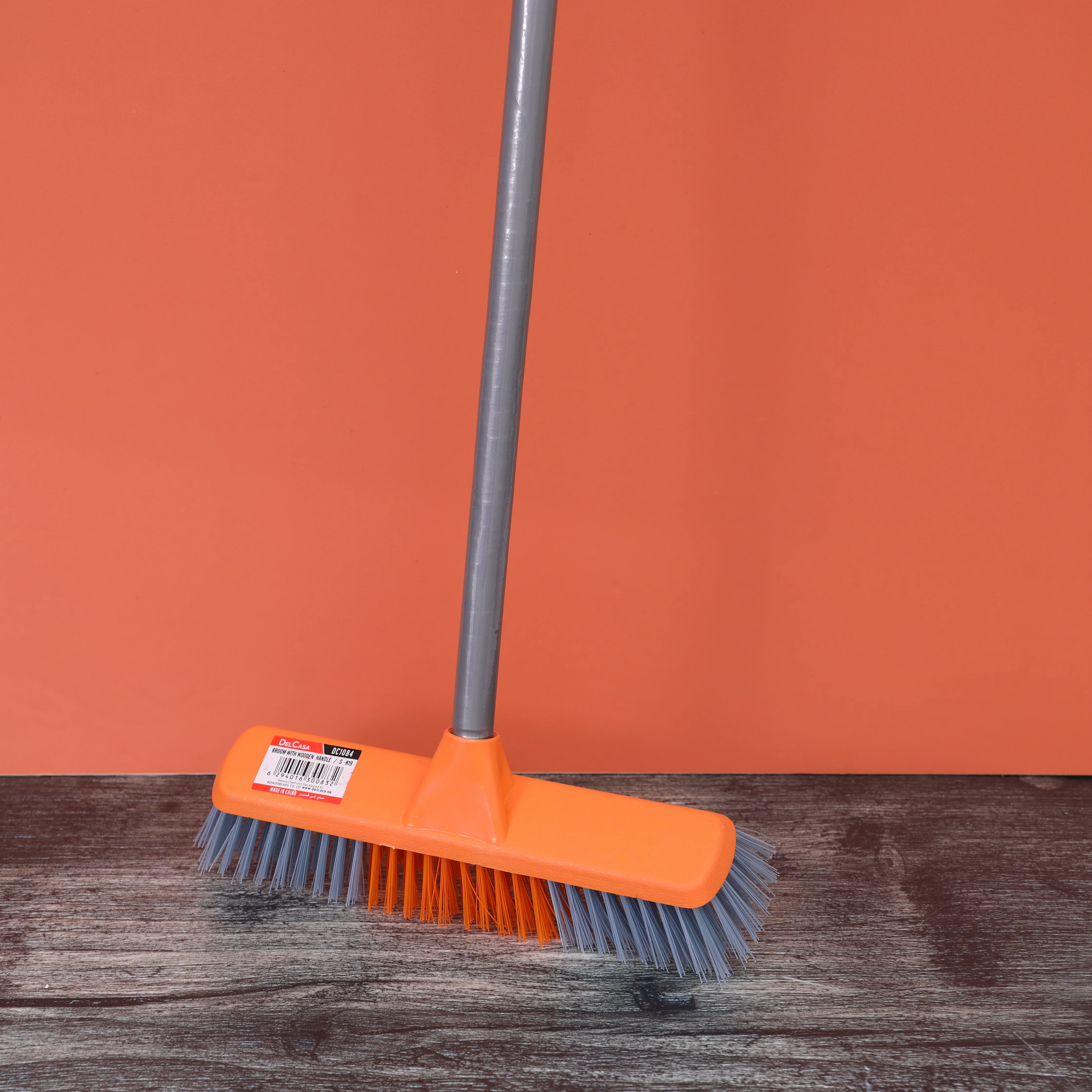 Delcasa DC1084 Broom with PVC Coated Wooden Handle | Durable Floor Cleaning Broom with Strong Bristles and Ergonomic Lightweight Design for Everyday Sweeping | - Image 2