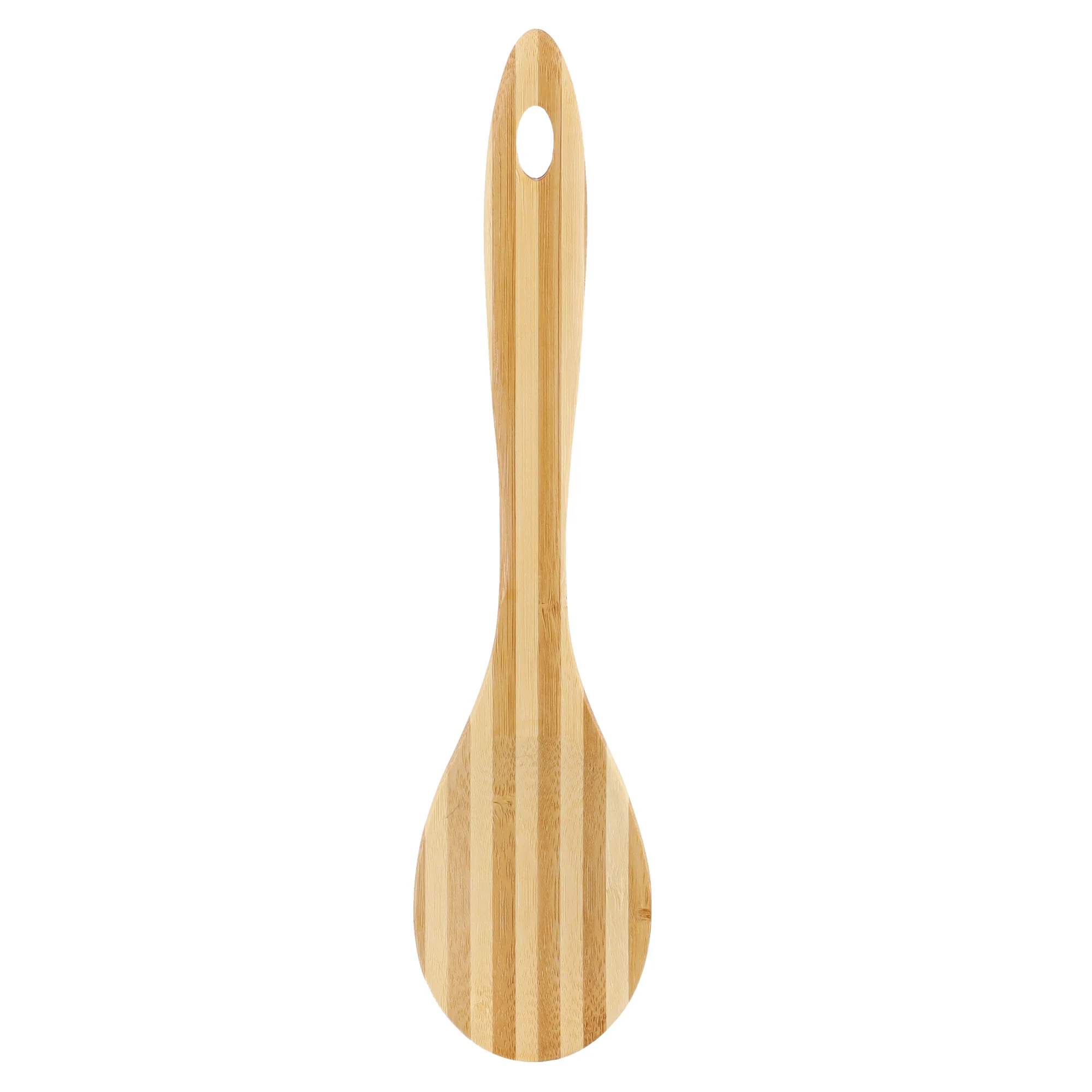 Delcasa DC1328 Organic Bamboo Serving Spoon | features durable bamboo with lightweight handling| hygienic design, and easy serving for modern kitchen use daily|