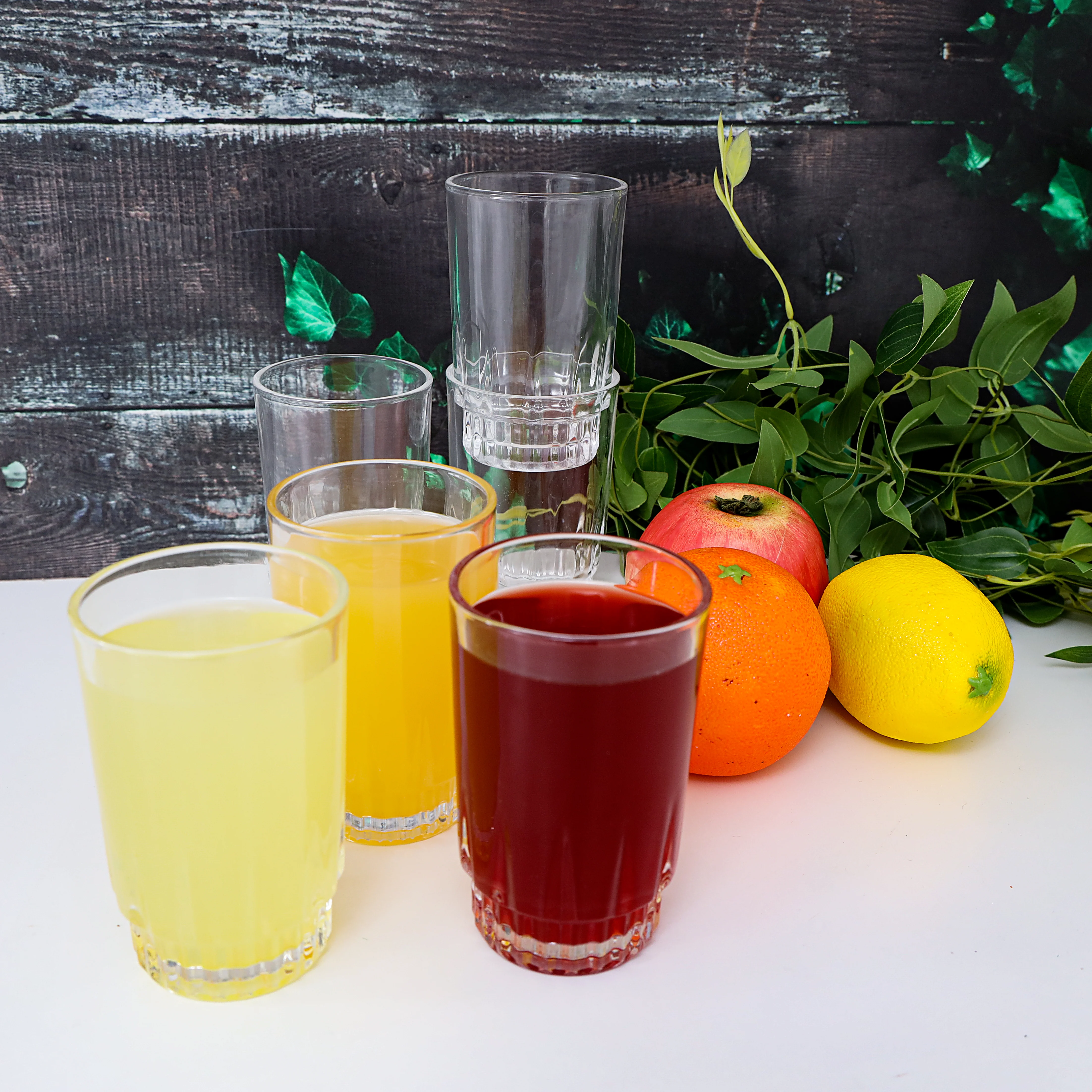Delcasa DC1412 6 PCS Glass Tumbler Set | Crystal Clear Lead-Free Drinking Glasses | Dishwasher and Microwave Safe Water Juice Tumblers, for Home Kitchen Dining| - Image 3