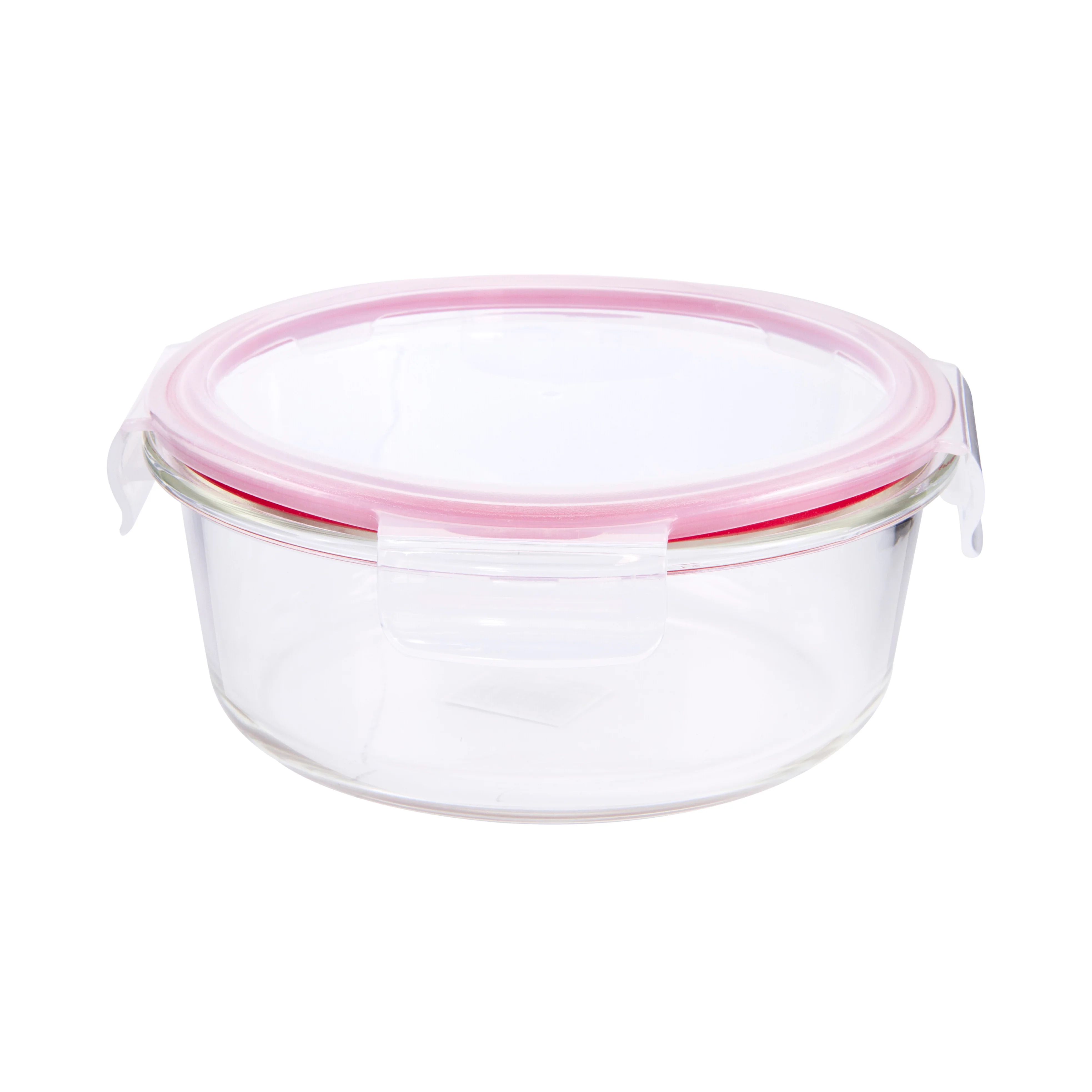 Delcasa DC1432 Round Glass Airtight Container| Heat Resistant Borosilicate Glass Food Storage Box & Airtight Lid| Freezer, Dishwasher and Oven Safe for Kitchen|