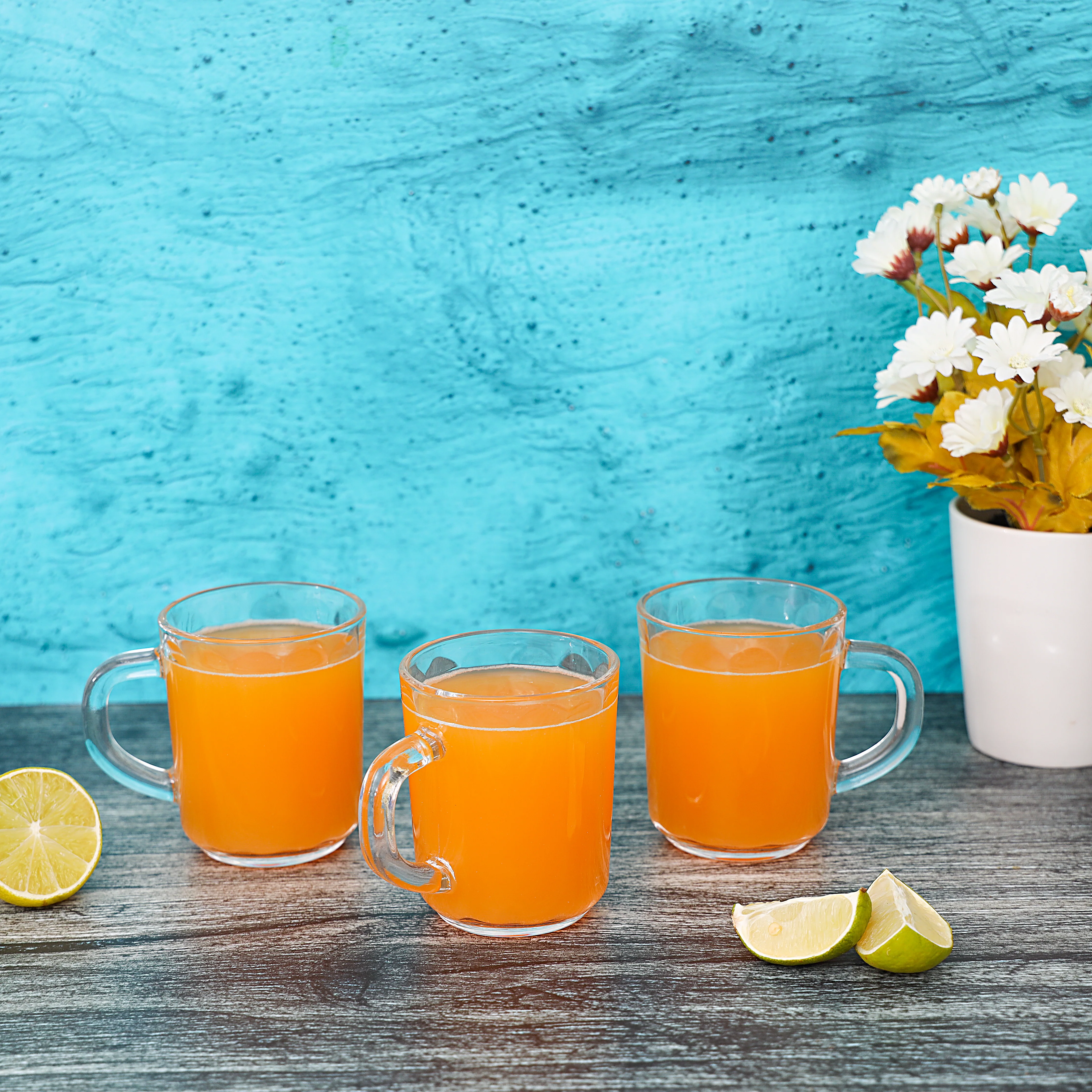 Delcasa DC1457 Glass Cup Set| features 3PCS 240ML lead-free glass mugs with sturdy handles| crystal-clear design, microwave & dishwasher-safe use for daily use| - Image 4