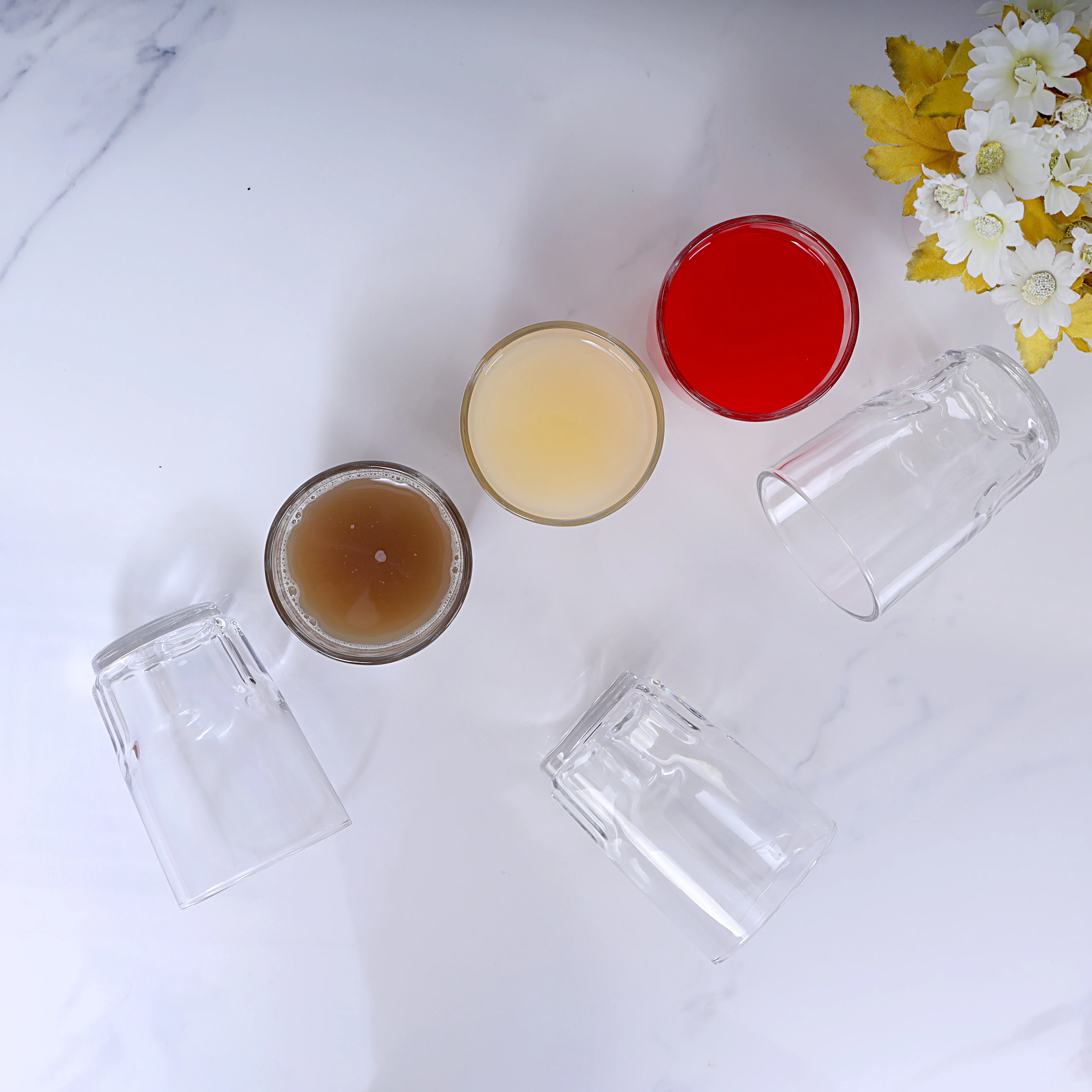 Delcasa DC1762 6 PCS Glass Tumbler Set| premium clear drinking glasses with durable construction| elegant design, and dishwasher-safe material for Everyday use| - Image 4