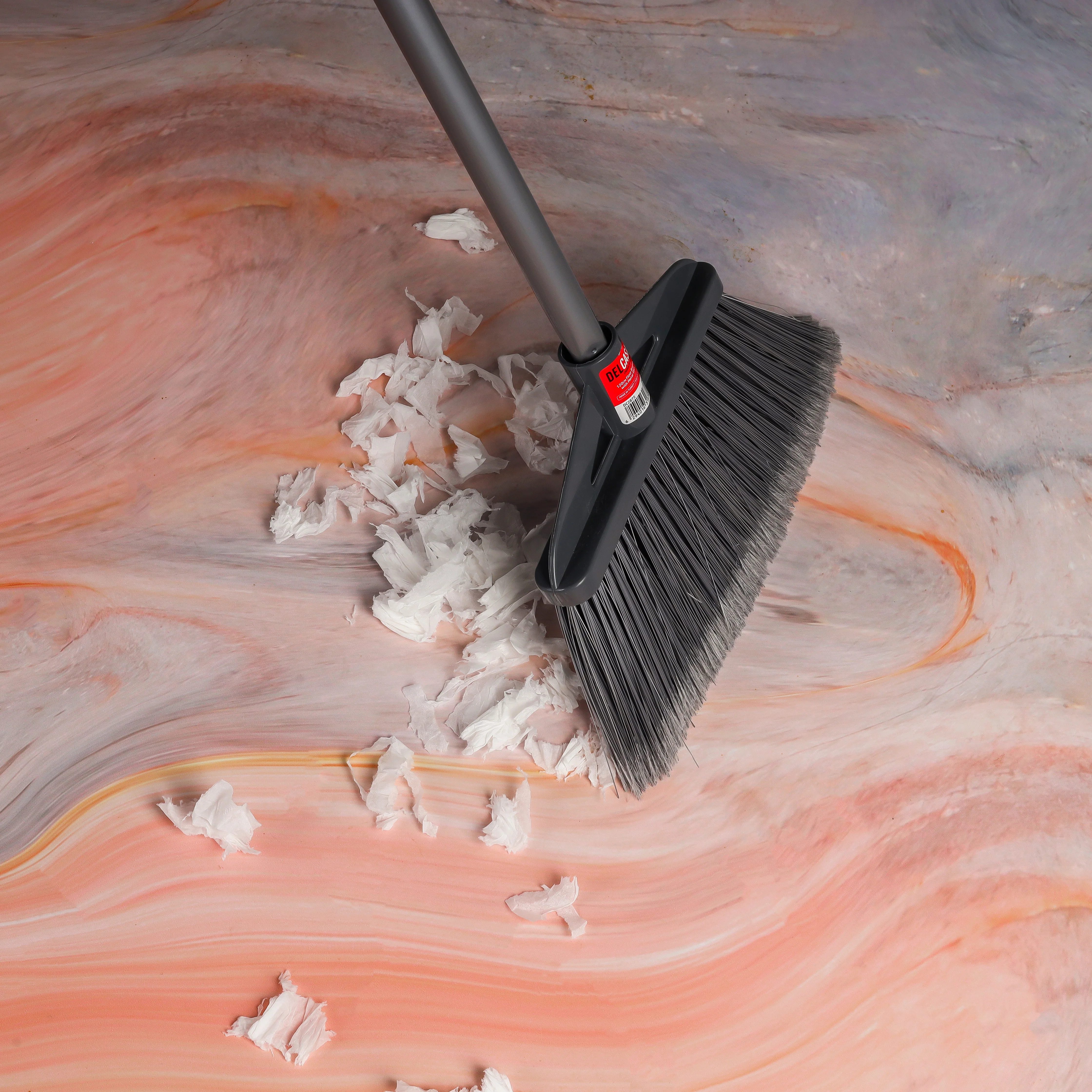 Delcasa DC2875 Floor Broom & Mop | Metal Stick features durable construction with strong bristles| easy handling, and efficient cleaning for all floor surfaces| - Image 3