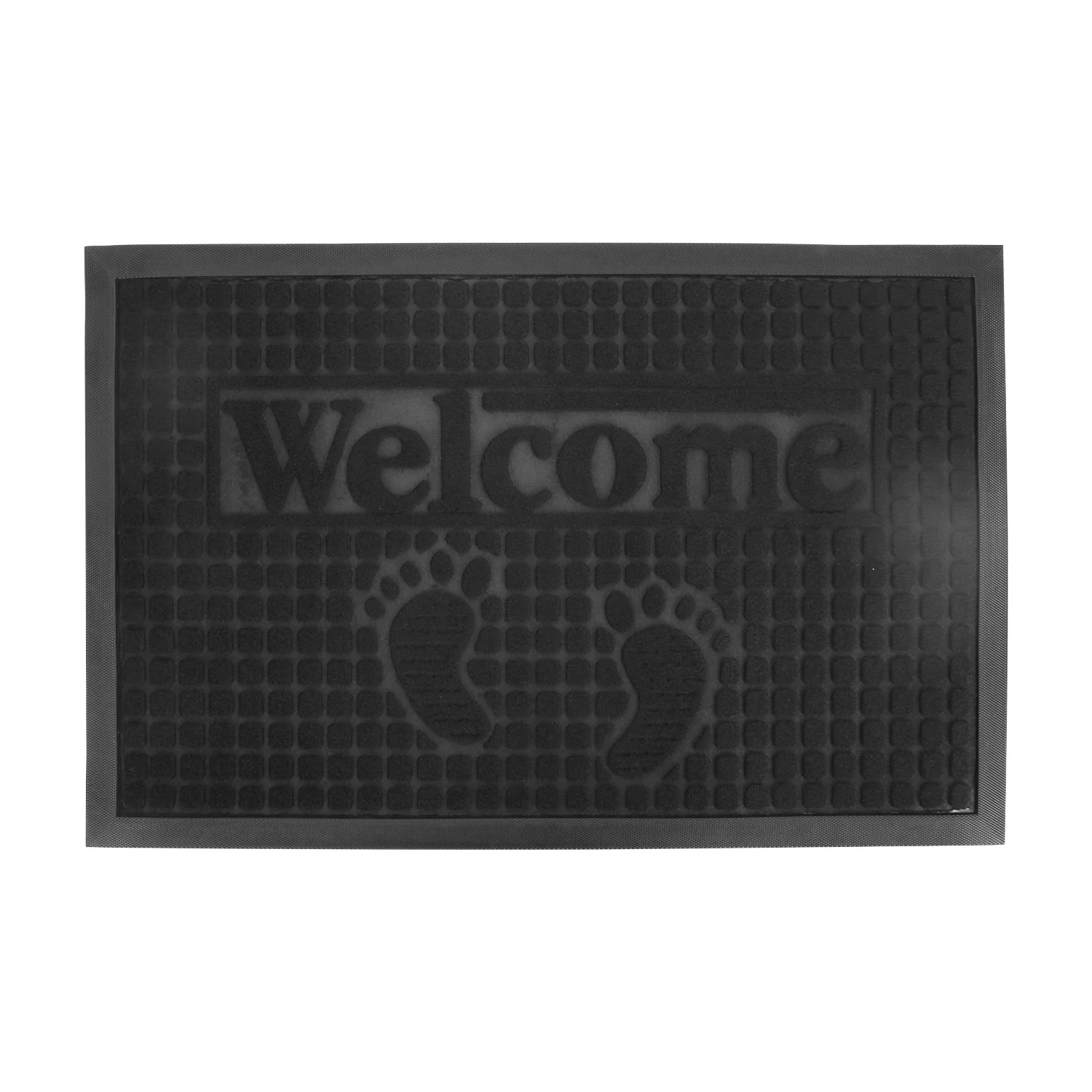 Delcasa DC2998 Door Mat| Anti-Skid PP Surface Floor Mat 45x70CM with Hoop Rubber Backing| Quick Dry Absorbent Surface and Durable Washable Design for Daily Use|