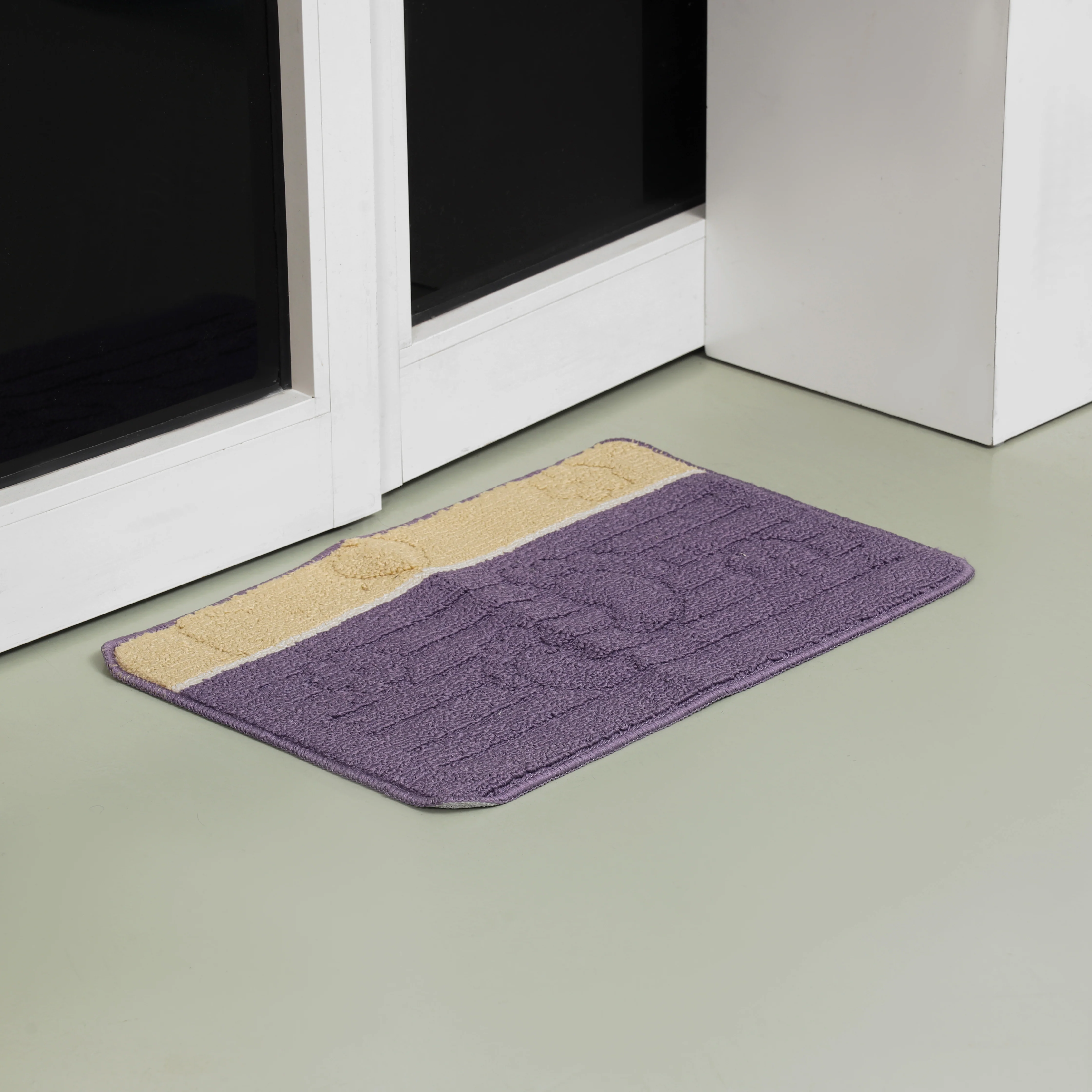 Delcasa DC3002 Door Mat| 38x58cm Anti-Skid Washable Floor Mat Super absorbent quick dry nylon surface| durable anti-slip backing, for home & office use everyday| - Image 3