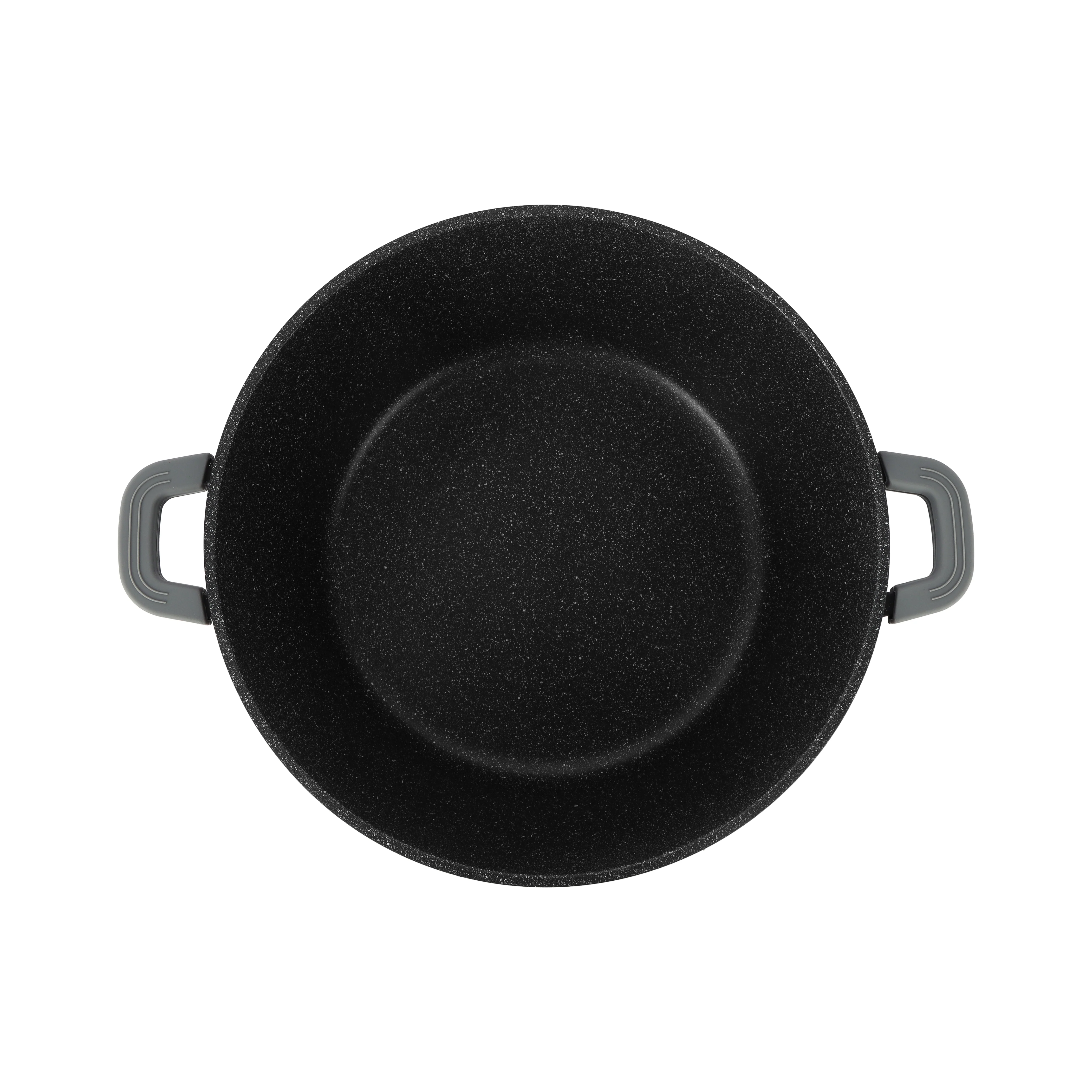 Delcasa DC3204 Granite Coated Casserole| die-cast aluminum body with non-stick granite coating| glass lid, silicon handle, induction compatible & dishwasher safe| - Image 3