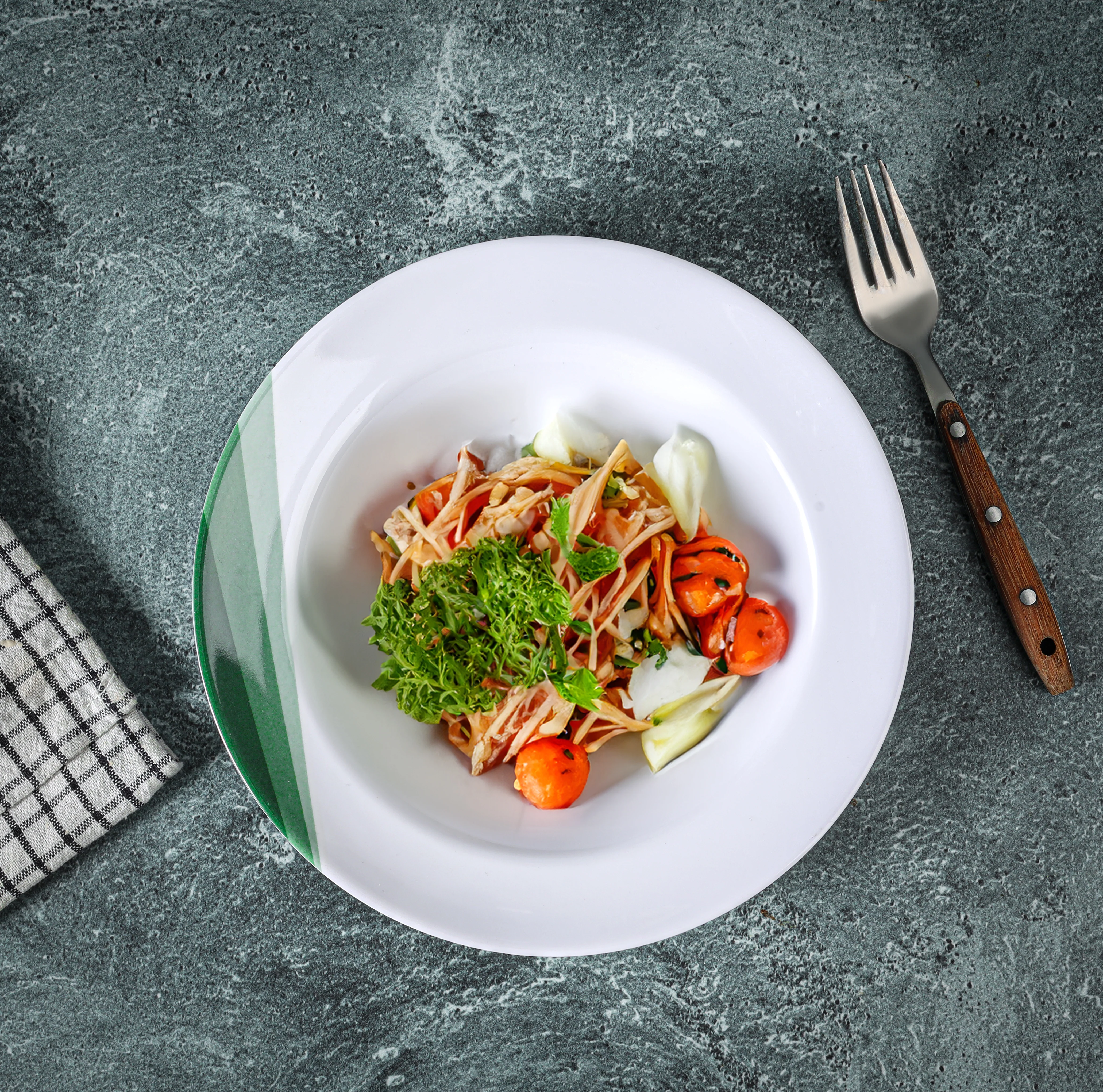 Delcasa DC3418 Melamine ware Deep Plate| premium quality plate from durable melamine| Lightweight, chip & stain resistant, microwave, dishwasher & freezer safe| - Image 3