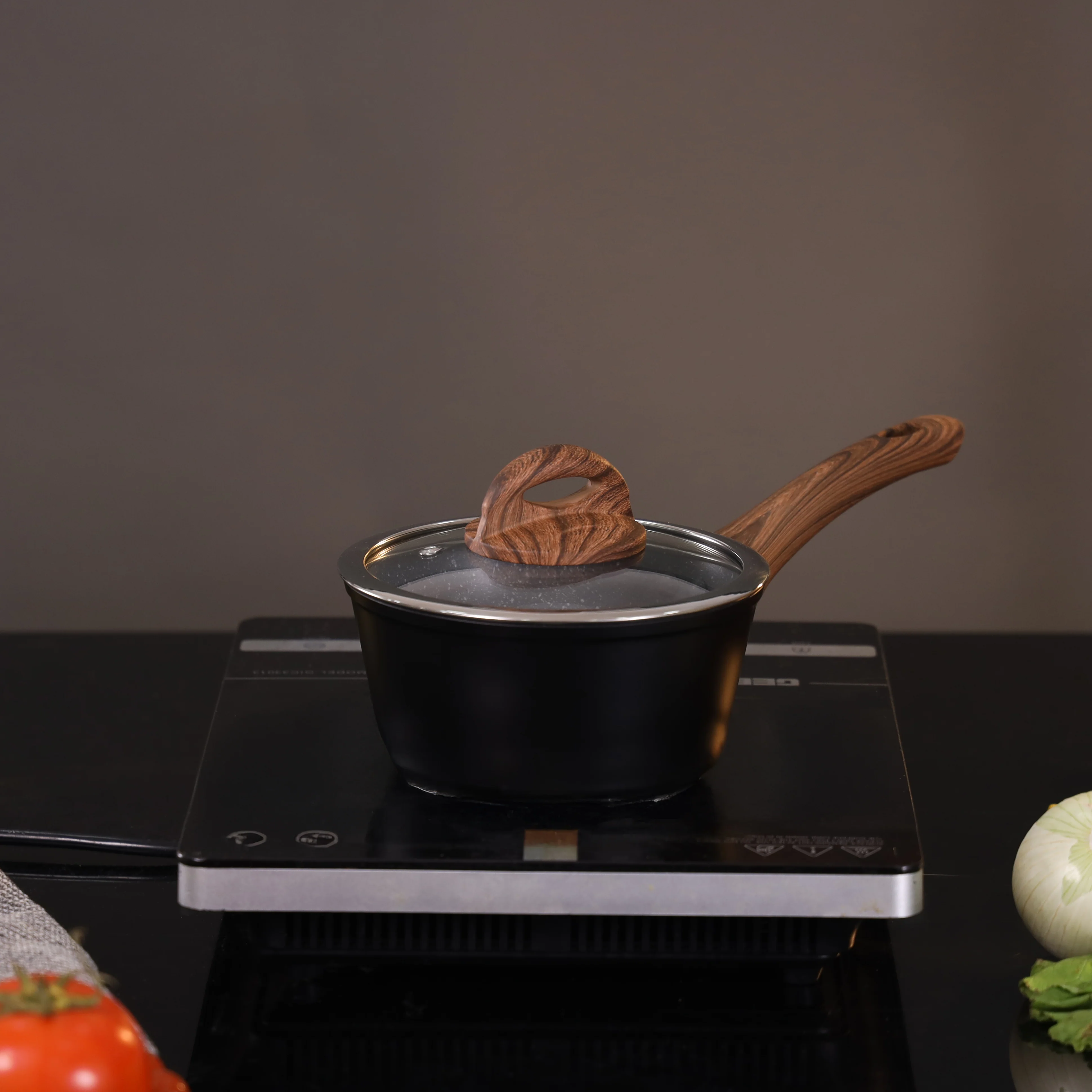 Delcasa DC3451 10PCS granite non-stick cookware set| forged aluminum body & induction compatible base| 5-layer construction, durable pots & pans for everyday use| - Image 5