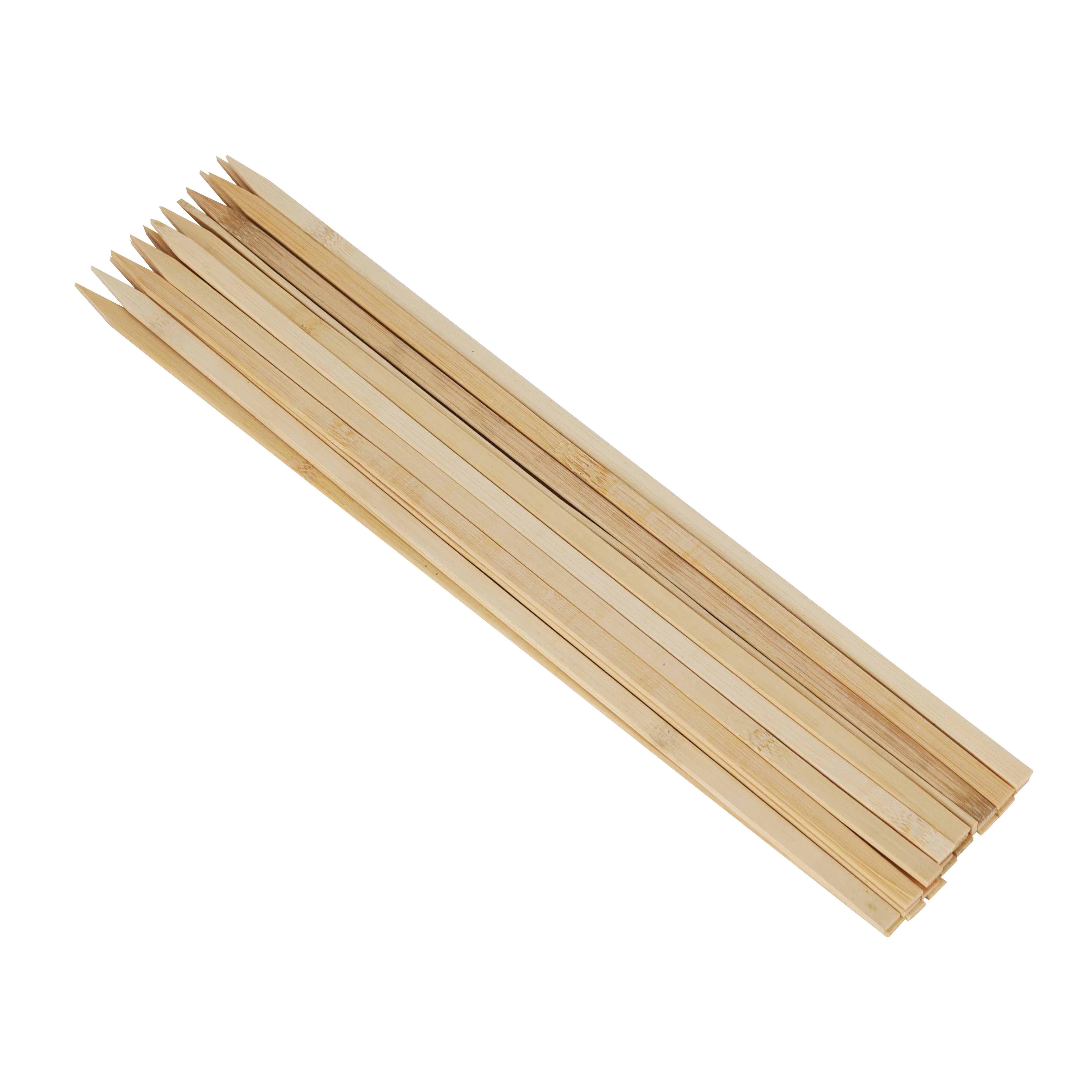 Delcasa DC3495 BBQ Skewers| natural bamboo disposable sticks perfect for grilling kebabs| meat and vegetables, safe, sturdy and eco-friendly BBQ use at parties|