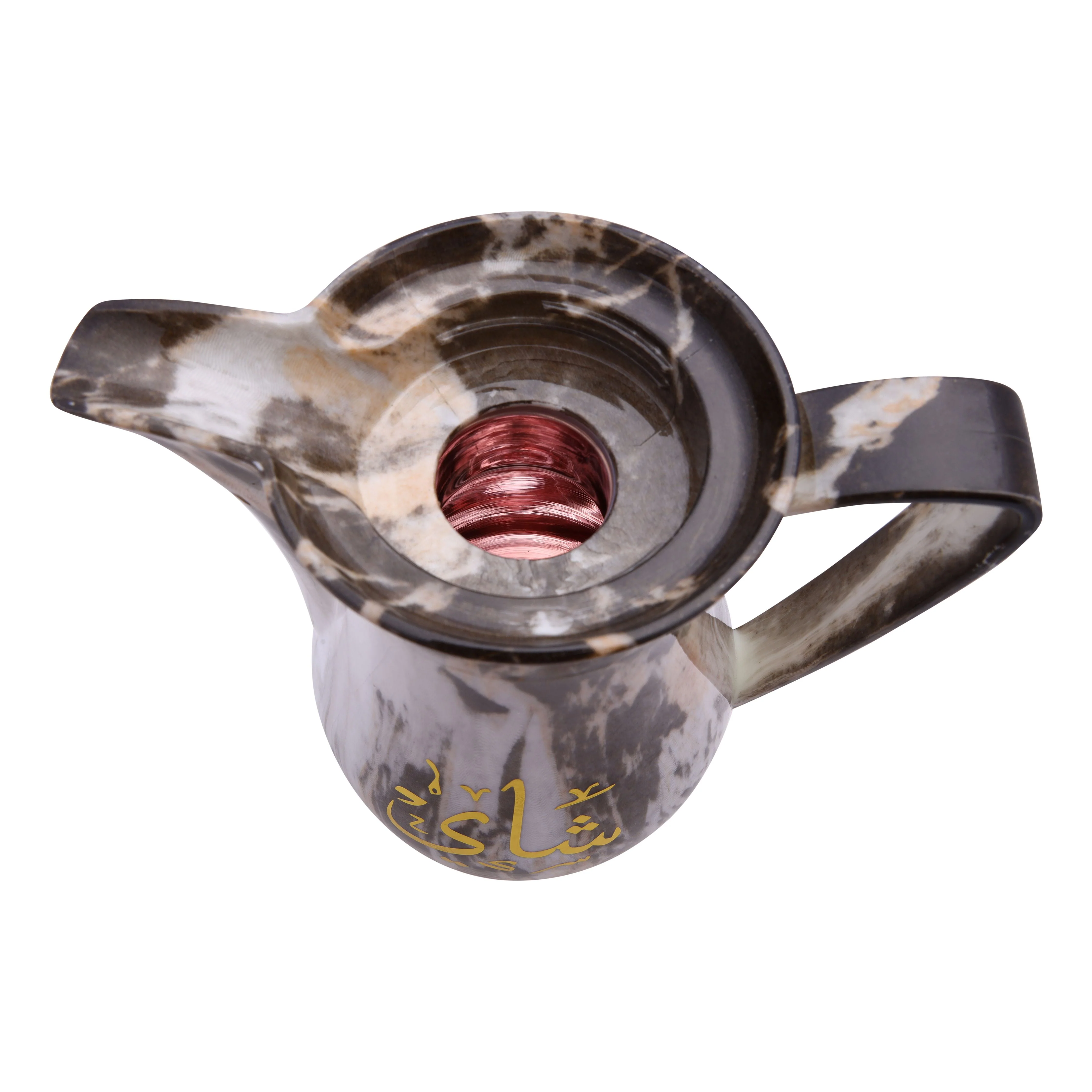 Double Wall 1 L+1 L 2 Pieces Marble Tea & Cawa Set RF9413 Royalford - Image 4