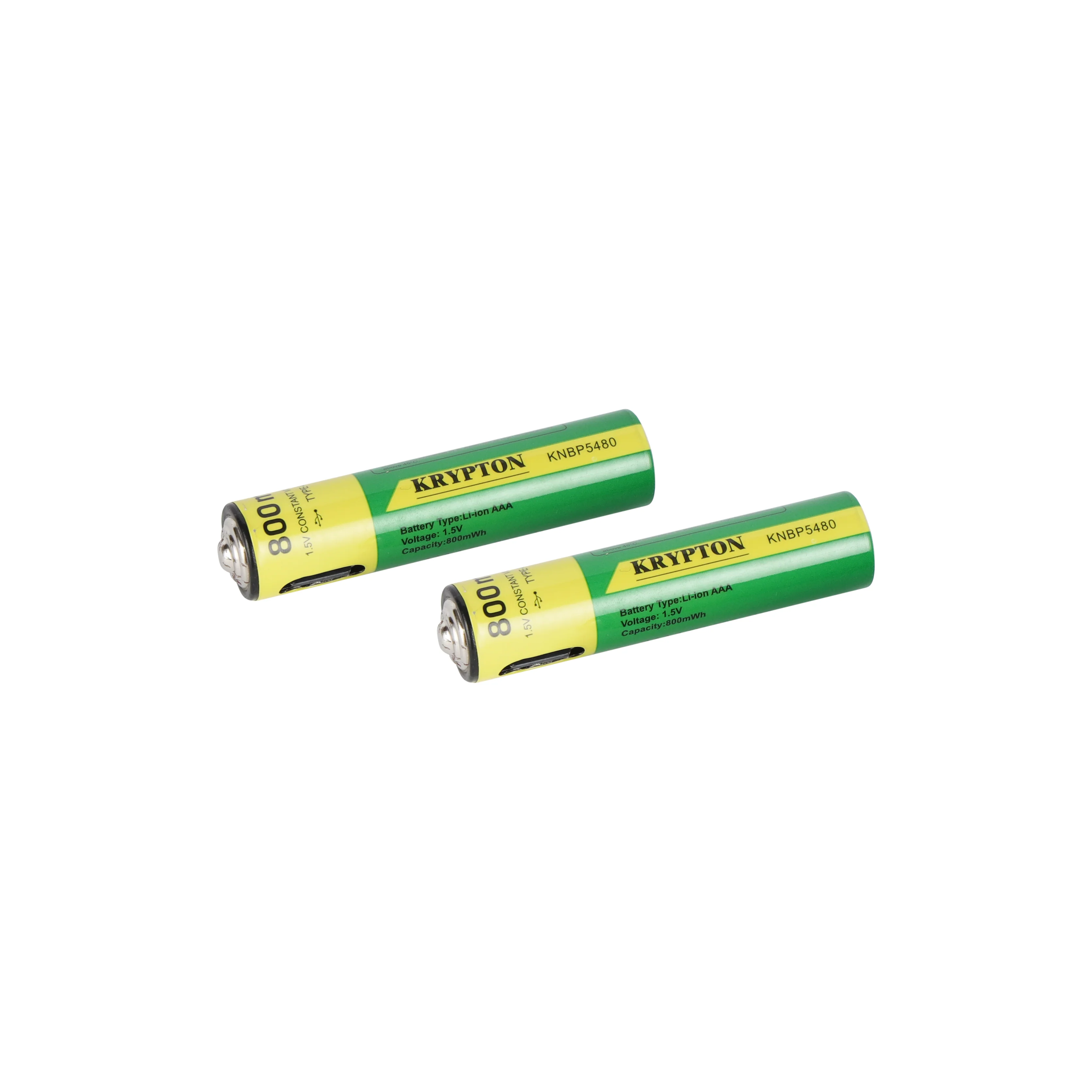 Krypton KNBP5480 USB Rechargeable AAA Battery| 1.5 voltage with 800mWh capacity and rechargeable up to 1000 times via Type-C USB| LED charge indicator and Standby Advice| - Image 2
