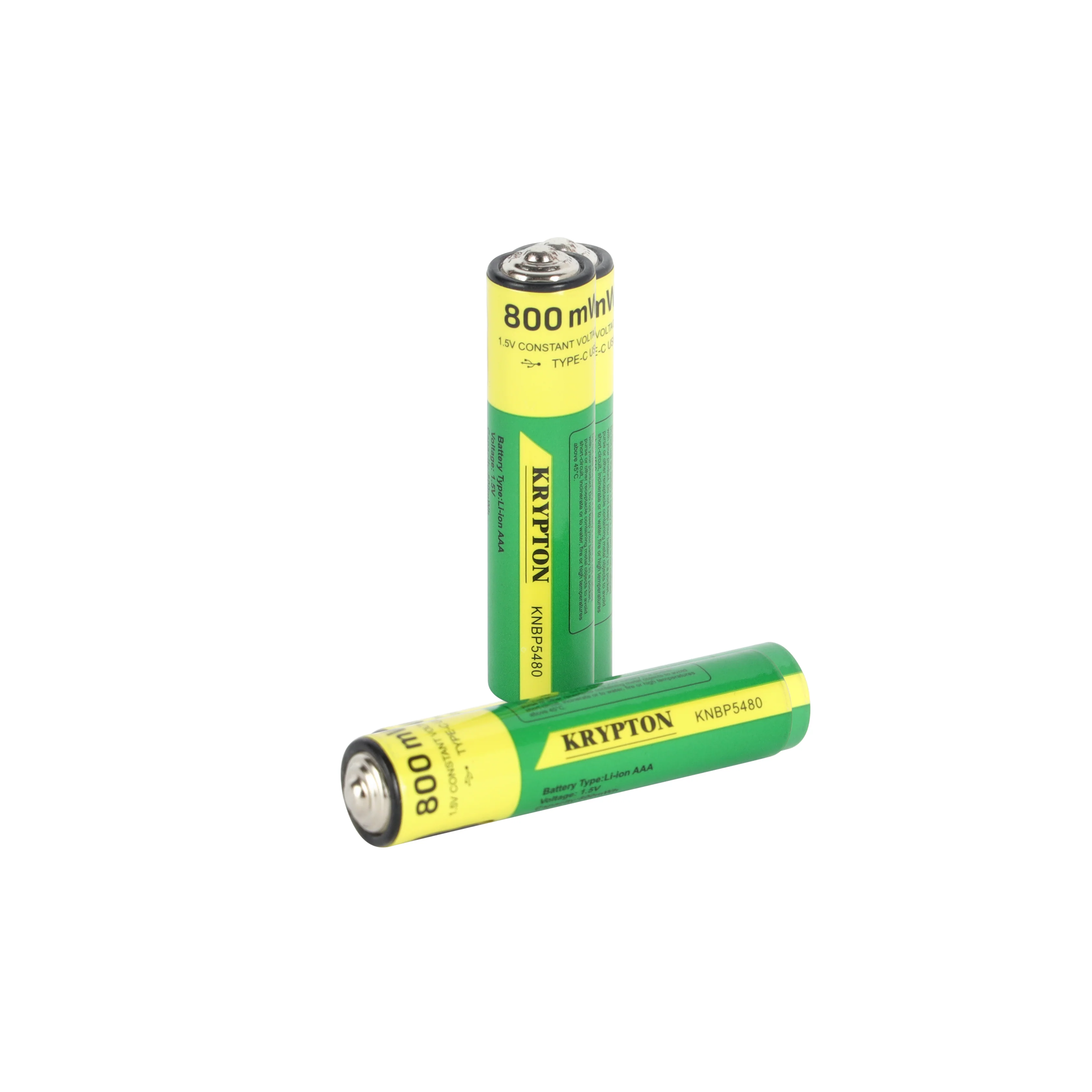 Krypton KNBP5480 USB Rechargeable AAA Battery| 1.5 voltage with 800mWh capacity and rechargeable up to 1000 times via Type-C USB| LED charge indicator and Standby Advice| - Image 3
