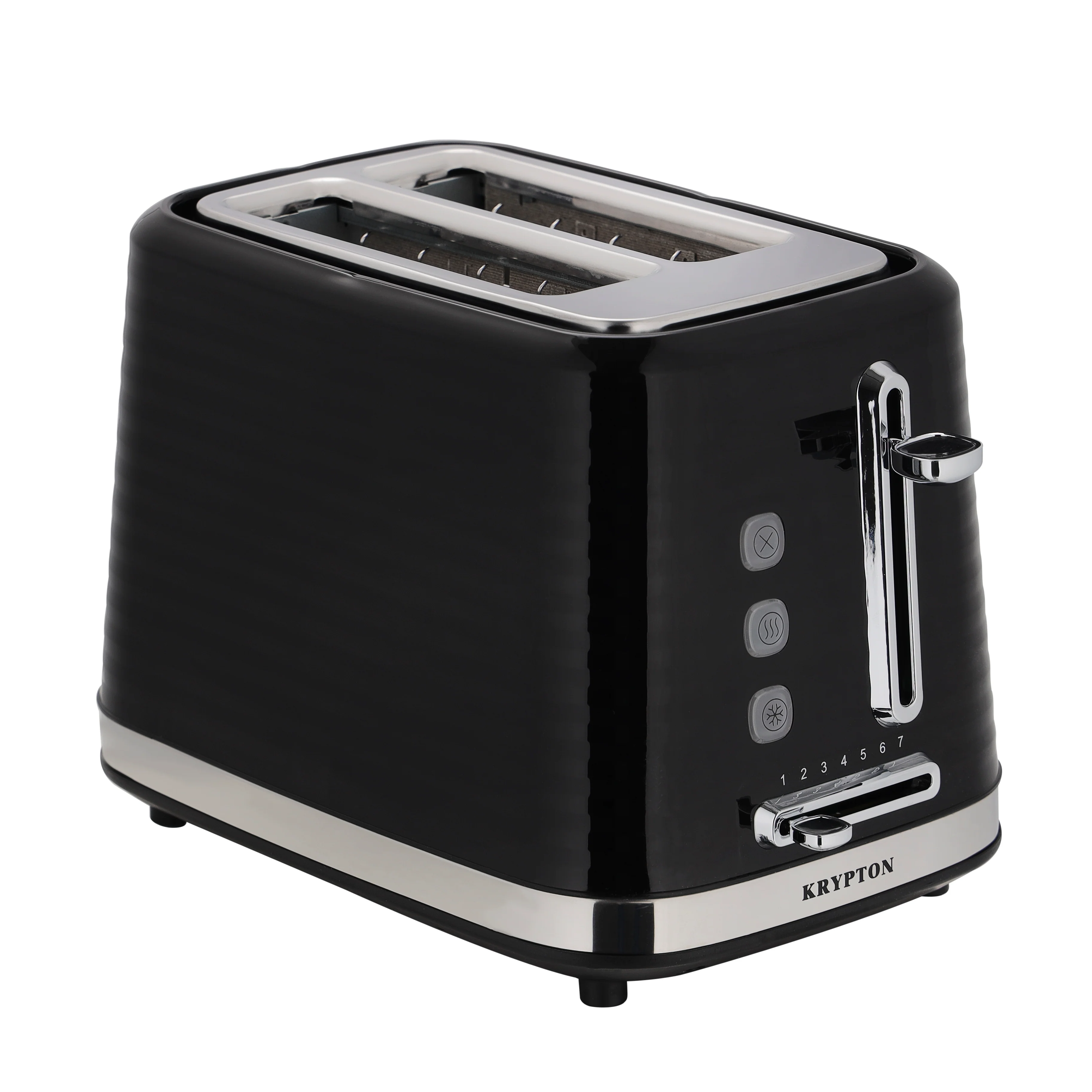 Krypton KNBT6378 Bread Toaster 925W| adjustable browning control with reheat and defrost functions| central lift system, electronic controls and removable crumb tray|