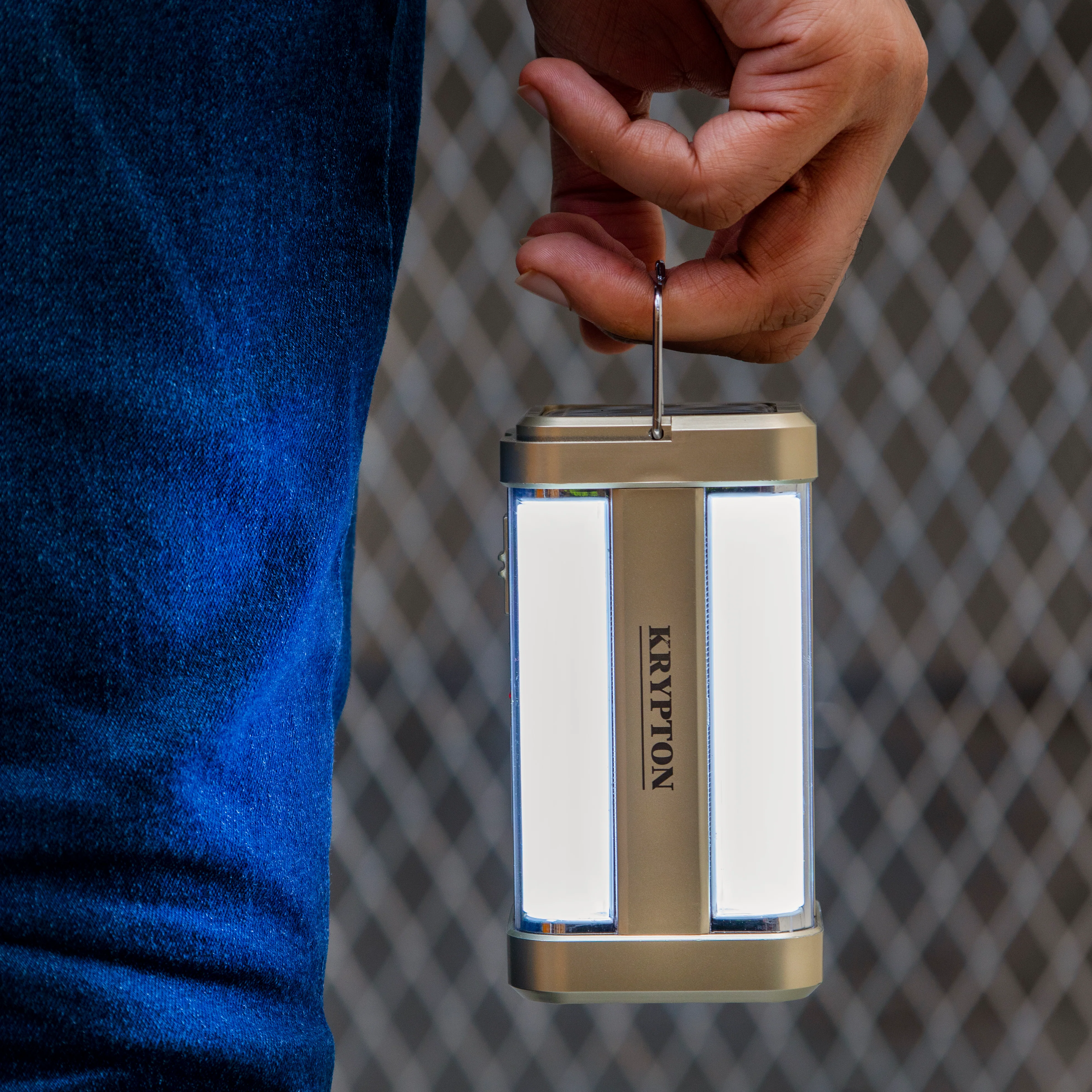 Krypton KNE5084 rechargeable emergency light with solar panel| 32 SMD LEDs, 4V 1200mAh battery & super bright illumination | up to 6 hours backup, for home & outdoor use| - Image 3