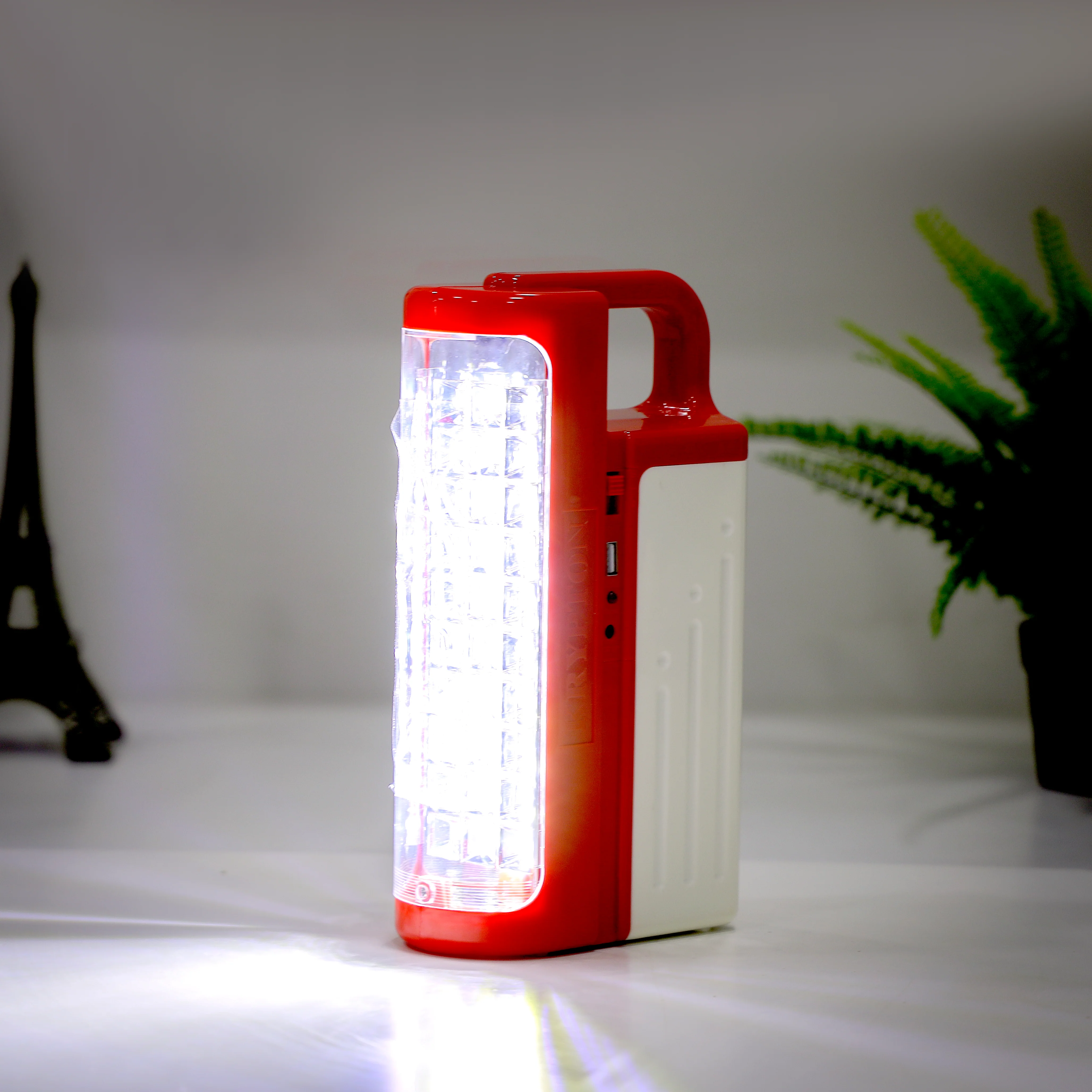 Krypton KNE5177 rechargeable emergency lantern| solar charging, power bank 7 30 SMD LEDs| 750 lumens brightness, up to 60 hours runtime, durable ABS body design| - Image 4