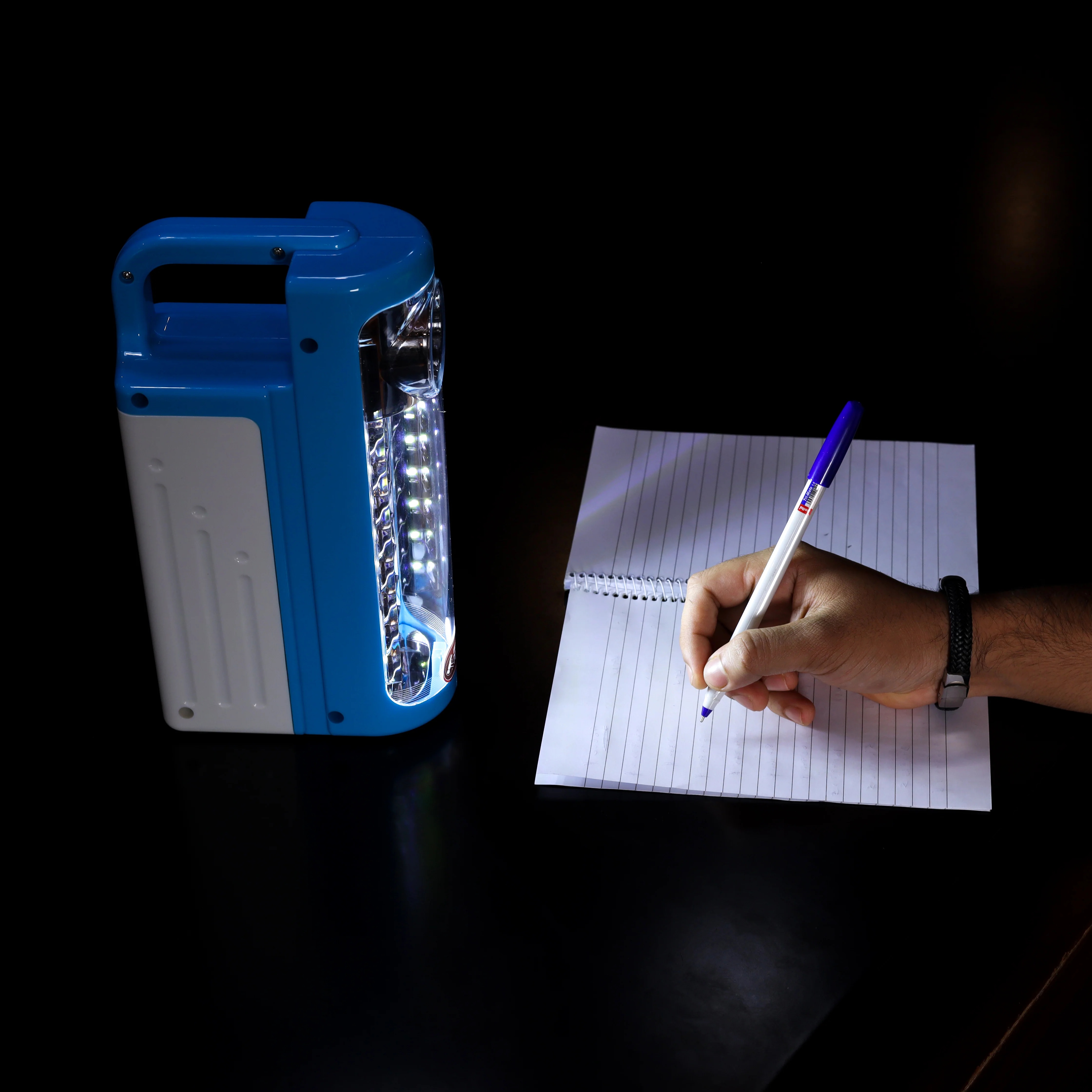 Krypton KNE5185 Rechargeable Emergency Lantern| 24 SMD LEDs with 3W Torch| Solar Charging, Power Bank Function, Long Backup Battery, Portable Light for Home, Camping & Power Cuts| - Image 5