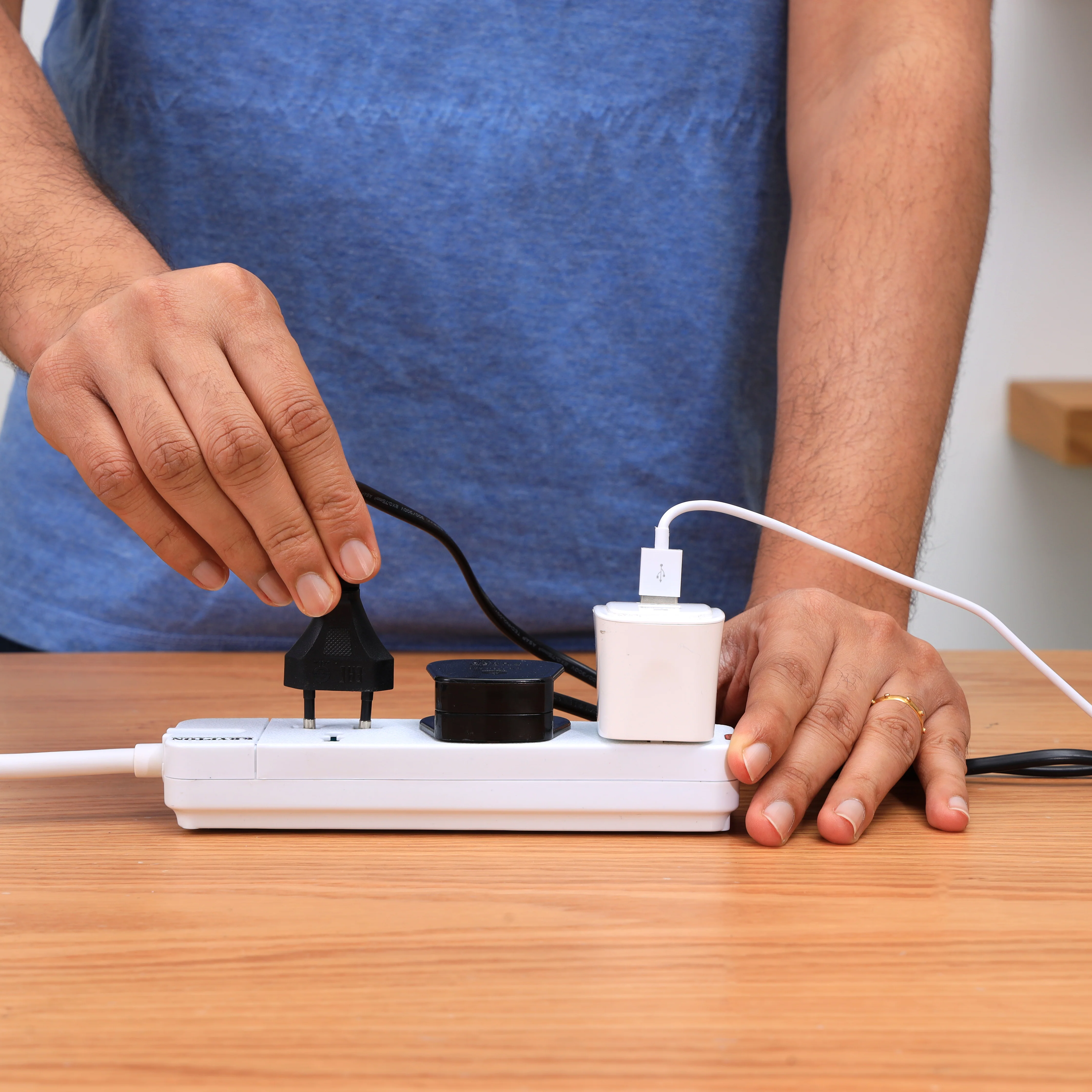 Krypton KNES5080 3 Way Universal Extension Socket with 5M cord| 13A rating with Supports up to 3250W power| fireproof up to 750°C, ideal for home and office use| - Image 3