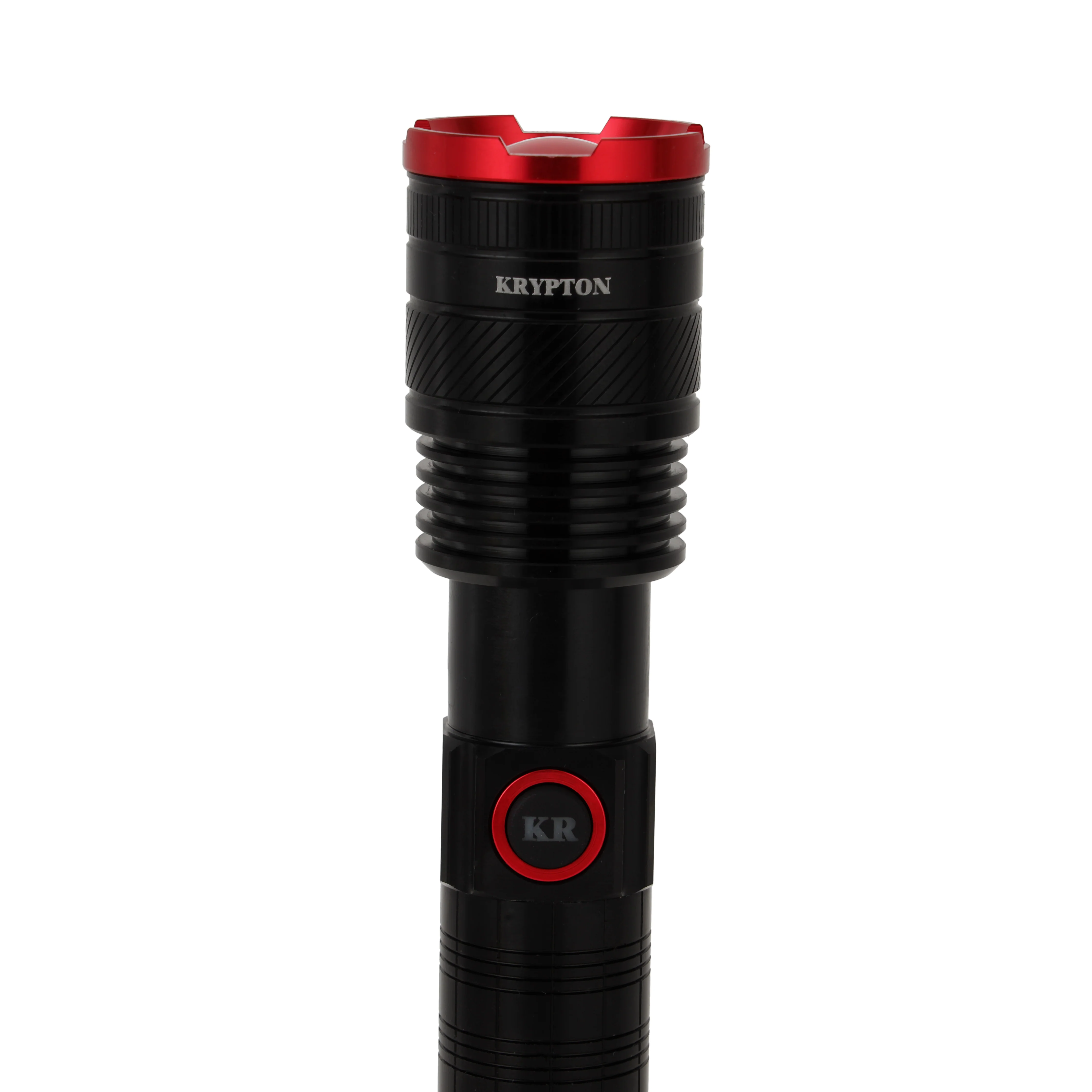 Krypton KNFL5166 Zoomable LED Flashlight| 1500 Lumens Brightness with Type-C Rechargeable 4000mAh Battery| Aircraft Aluminum Body, Long Range Torch for Outdoor Uses| - Image 2