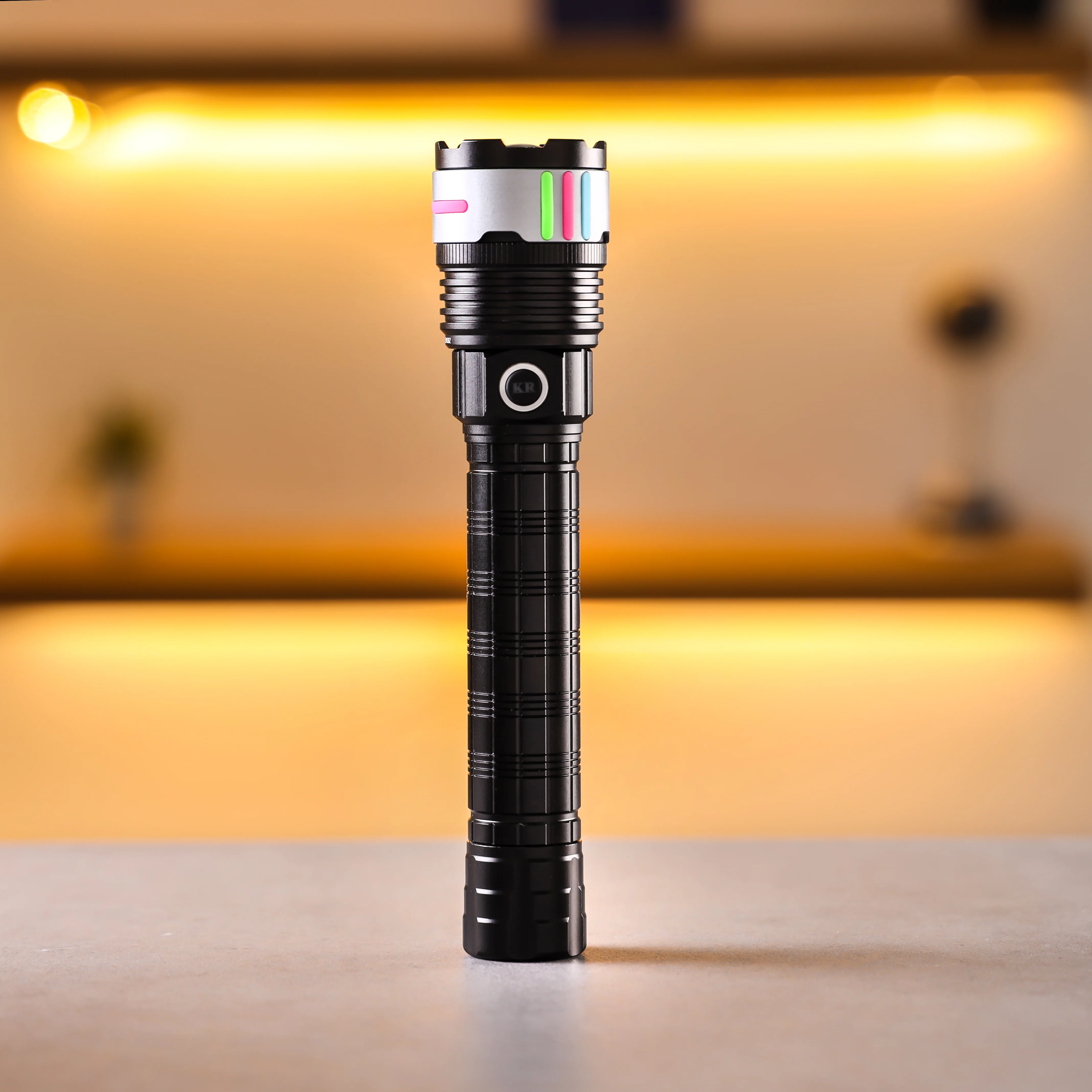 Krypton KNFL5458 Zoomable LED Flashlight | delivers powerful 3000 lumens brightness with adjustable focus| rechargeable Type-C charging, durable build, for outdoor use| - Image 2