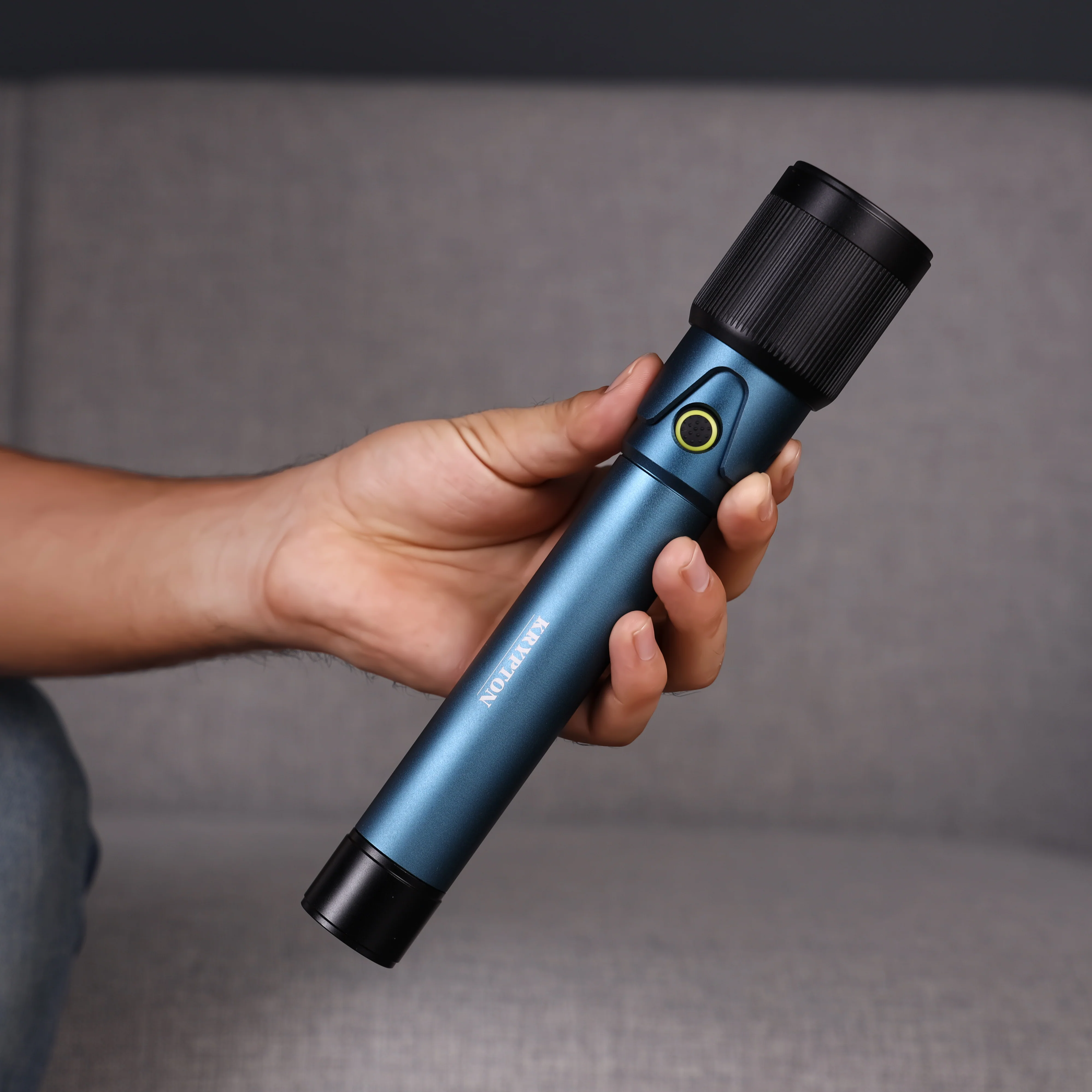 Krypton KNFL5488 Zoomable LED Flashlight| Type-C charging with high power LED and durable aluminum body| long battery life, and adjustable beam for outdoor use| - Image 2