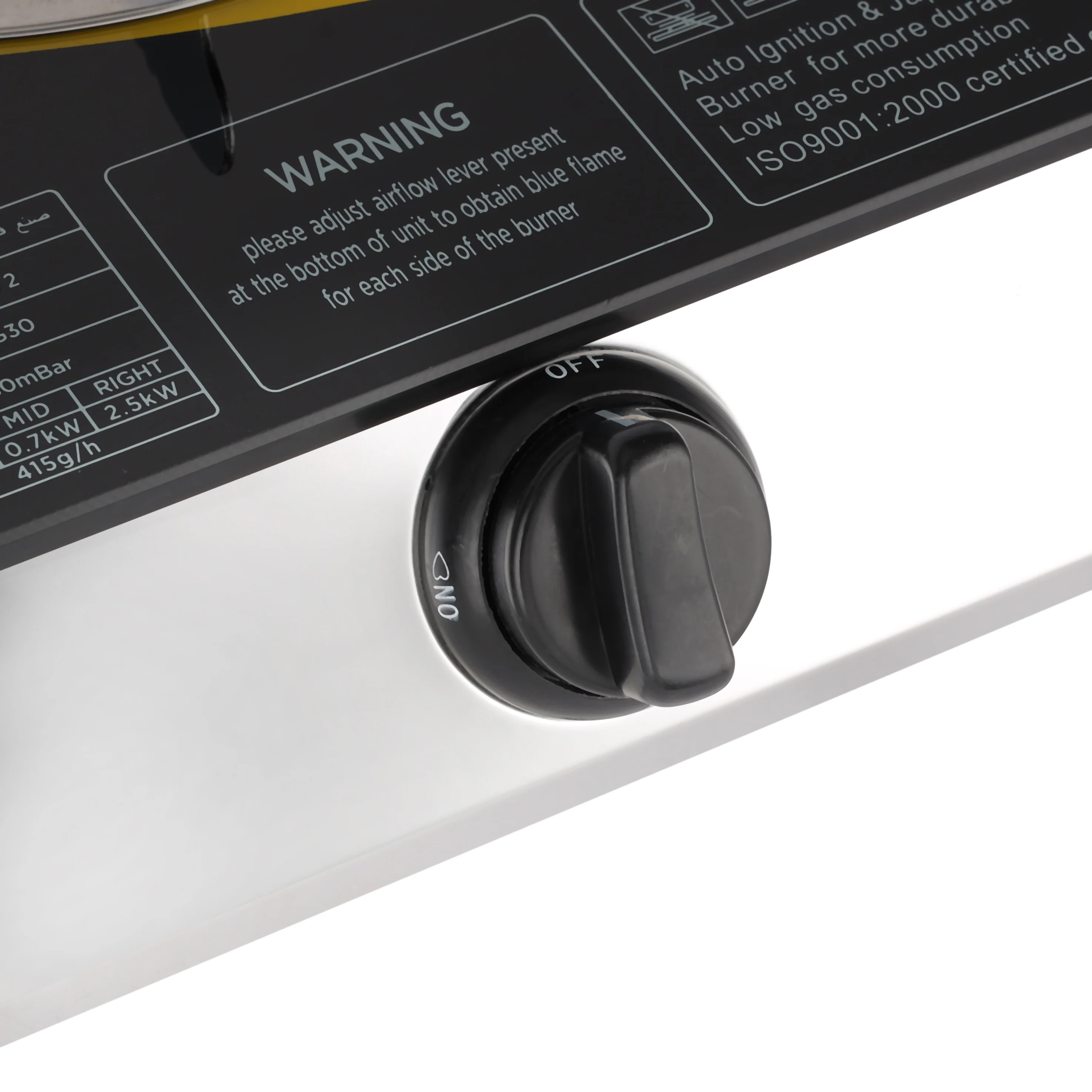 Krypton KNGC6572 Gas Cooker | 3 efficient burners, durable stainless-steel body & auto ignition system| low gas consumption, reliable performance for everyday needs| - Image 4