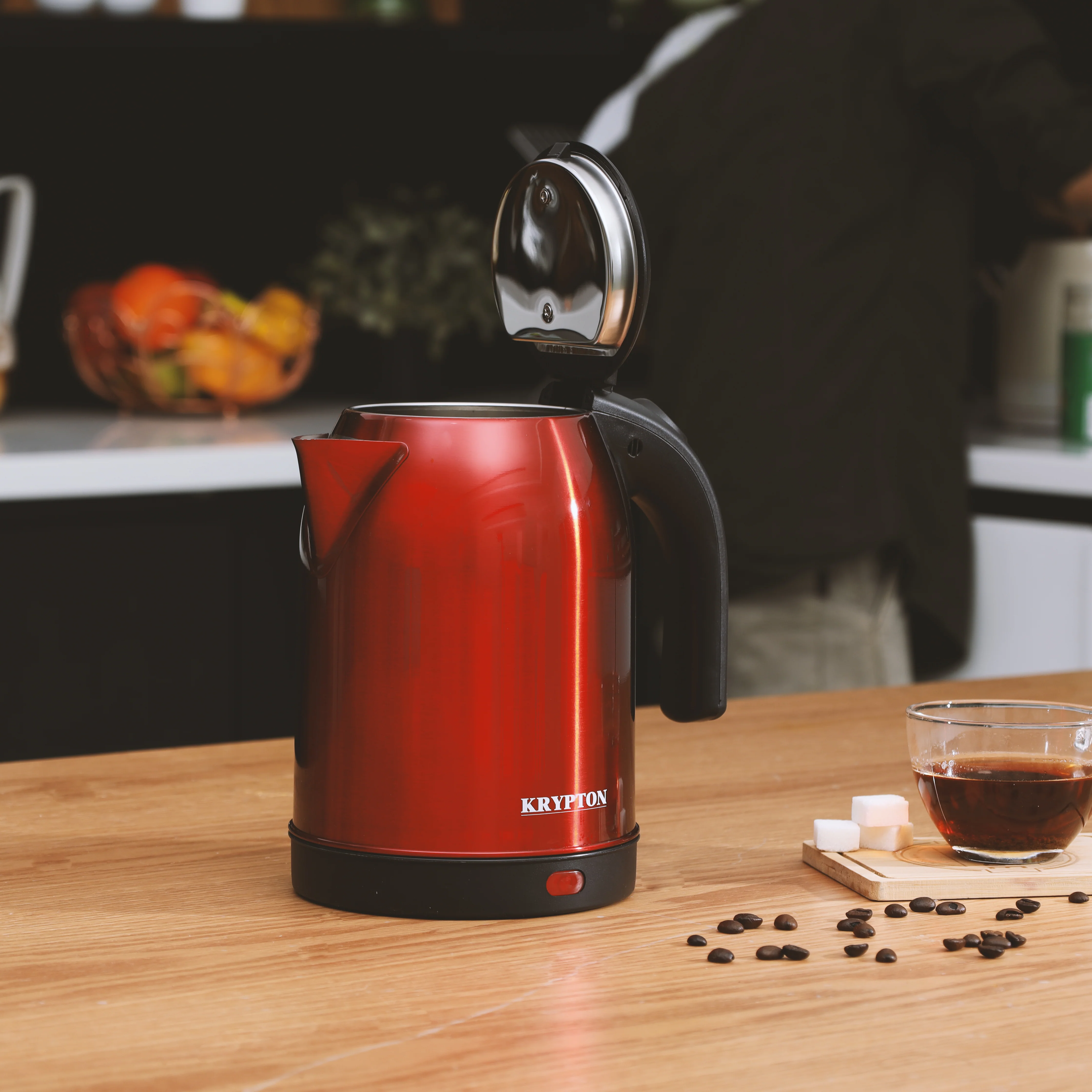 Krypton KNK5272 stainless steel kettle| 1.8L capacity, 1500W power & 360 degree cordless base| auto cut off, boil dry protection & stylish design for daily use| - Image 2