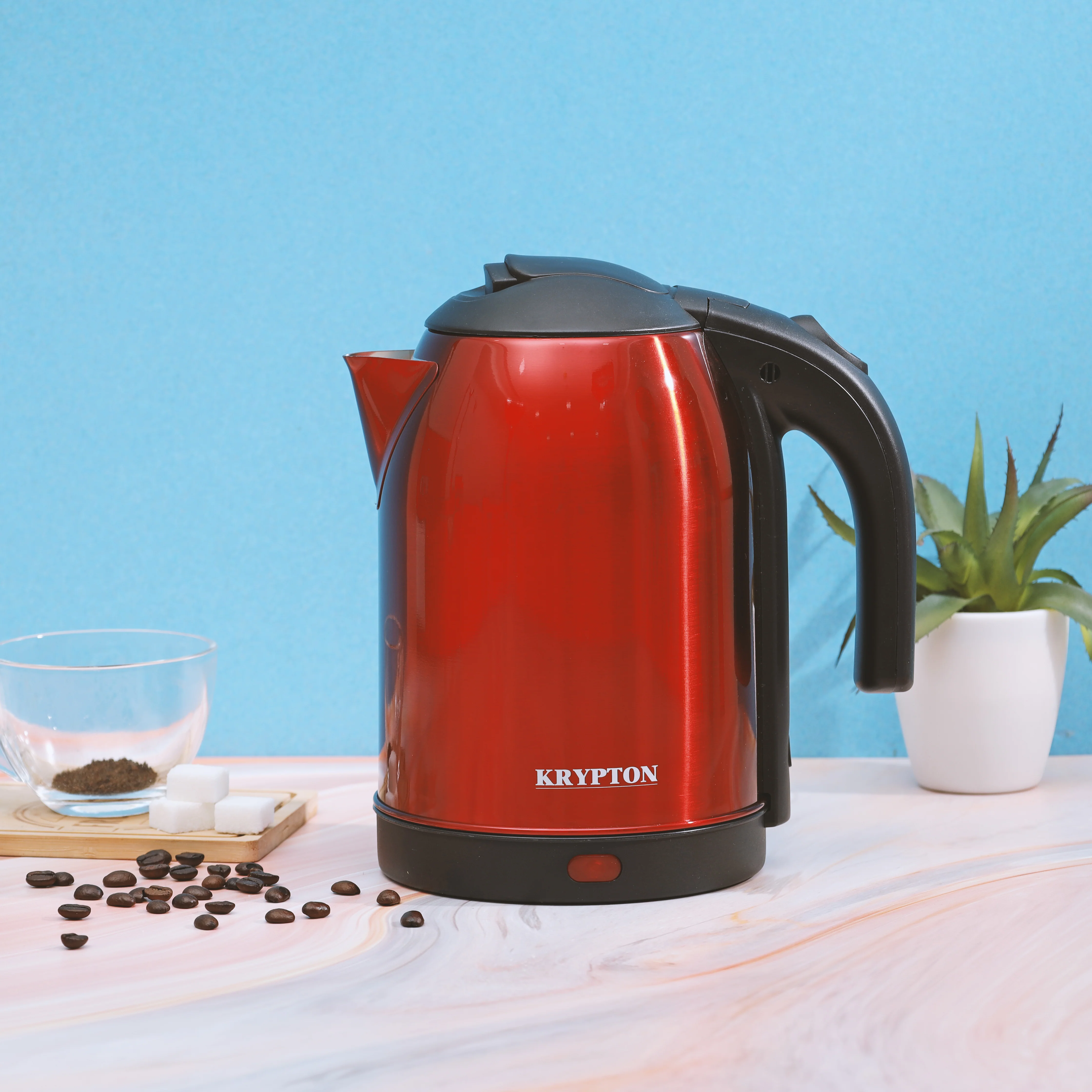 Krypton KNK5272 stainless steel kettle| 1.8L capacity, 1500W power & 360 degree cordless base| auto cut off, boil dry protection & stylish design for daily use| - Image 3