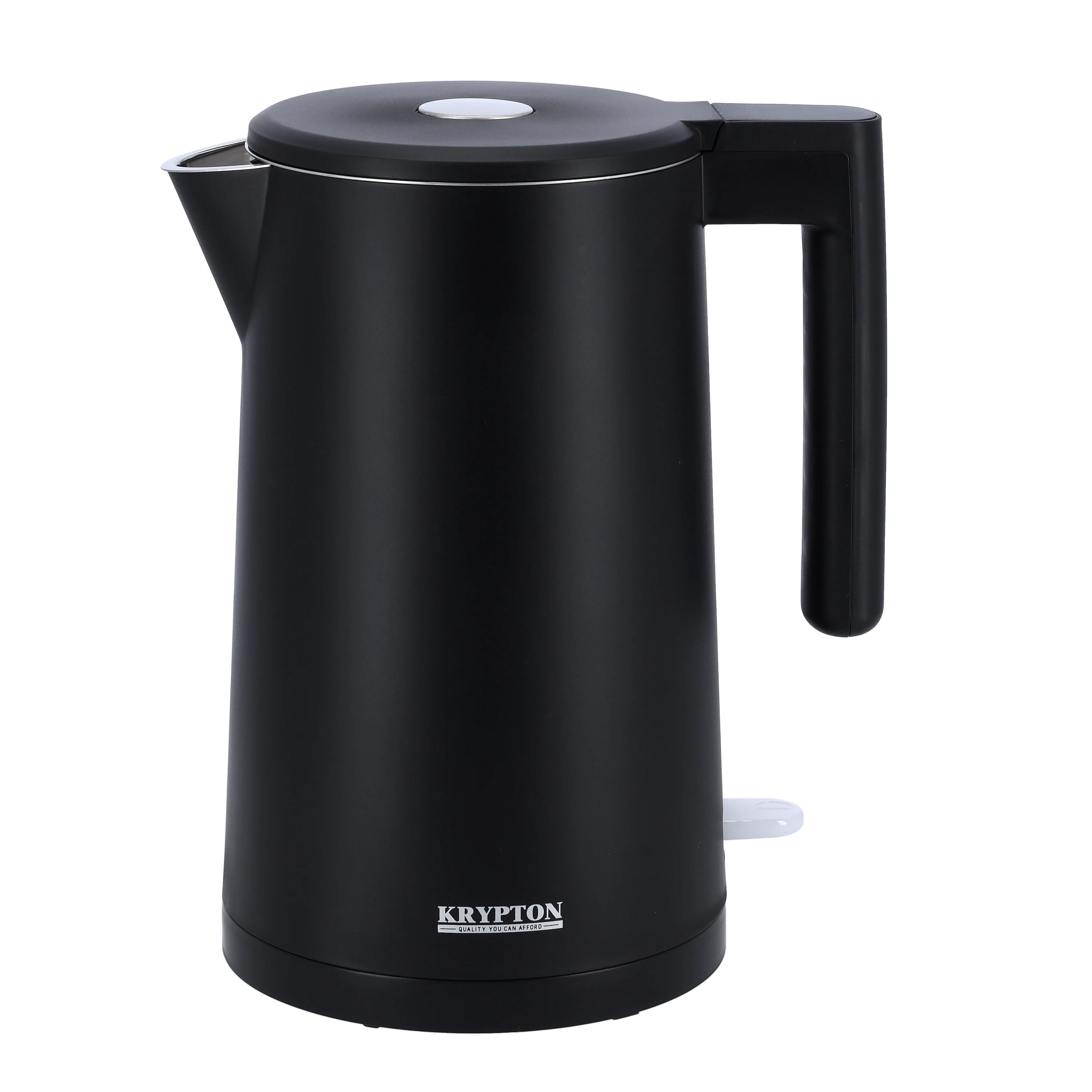 Krypton KNK6341 Double Wall Electric Kettle | offers 1.7L capacity, SUS304 stainless steel interior, fast boiling, cool-touch body, & auto shut off for safe everyday use