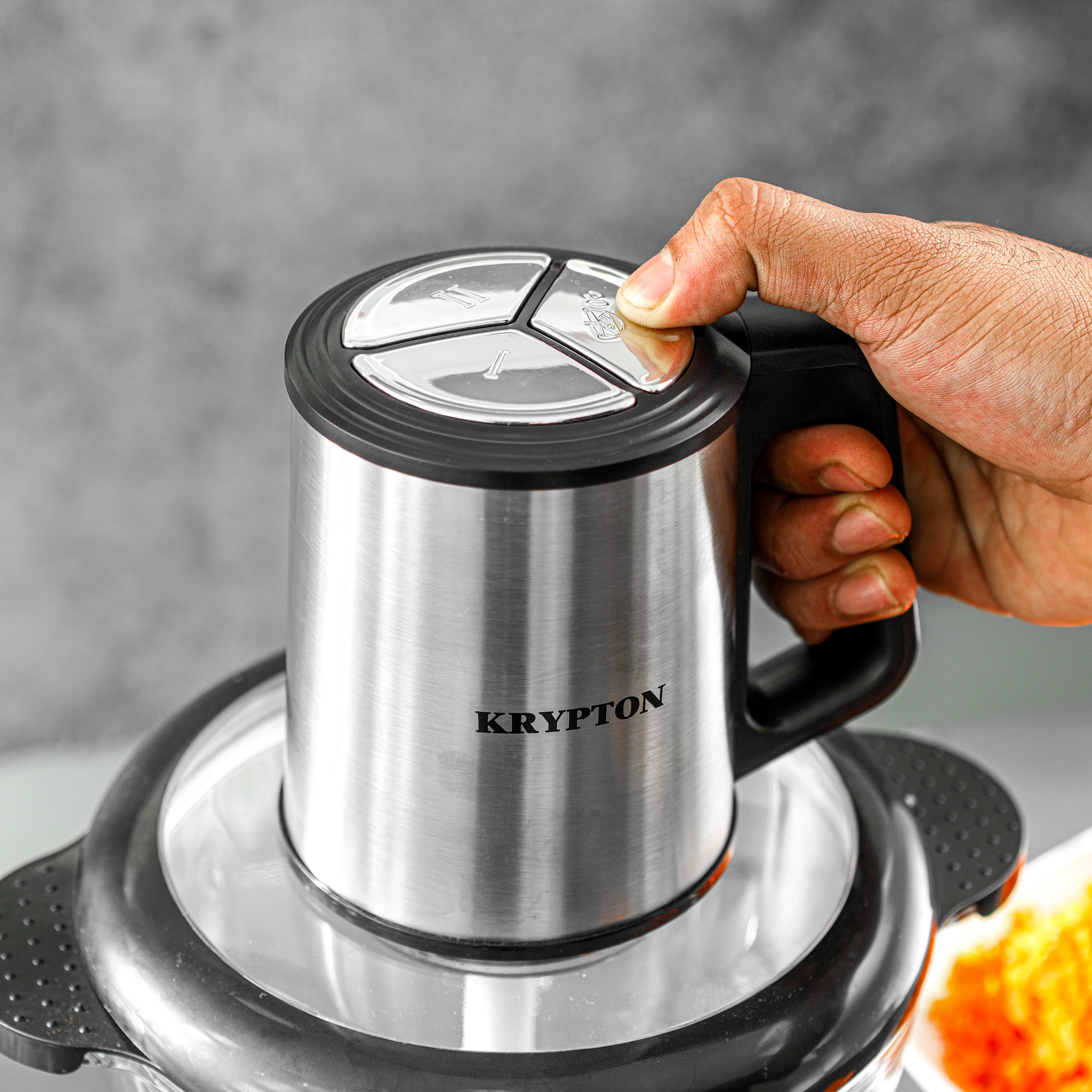 Krypton KNMC6310N Multi Chopper| 500W with 2L glass bowl & stainless-steel double blades| copper motor, two speed control, eggbeater function & safety protection| - Image 4