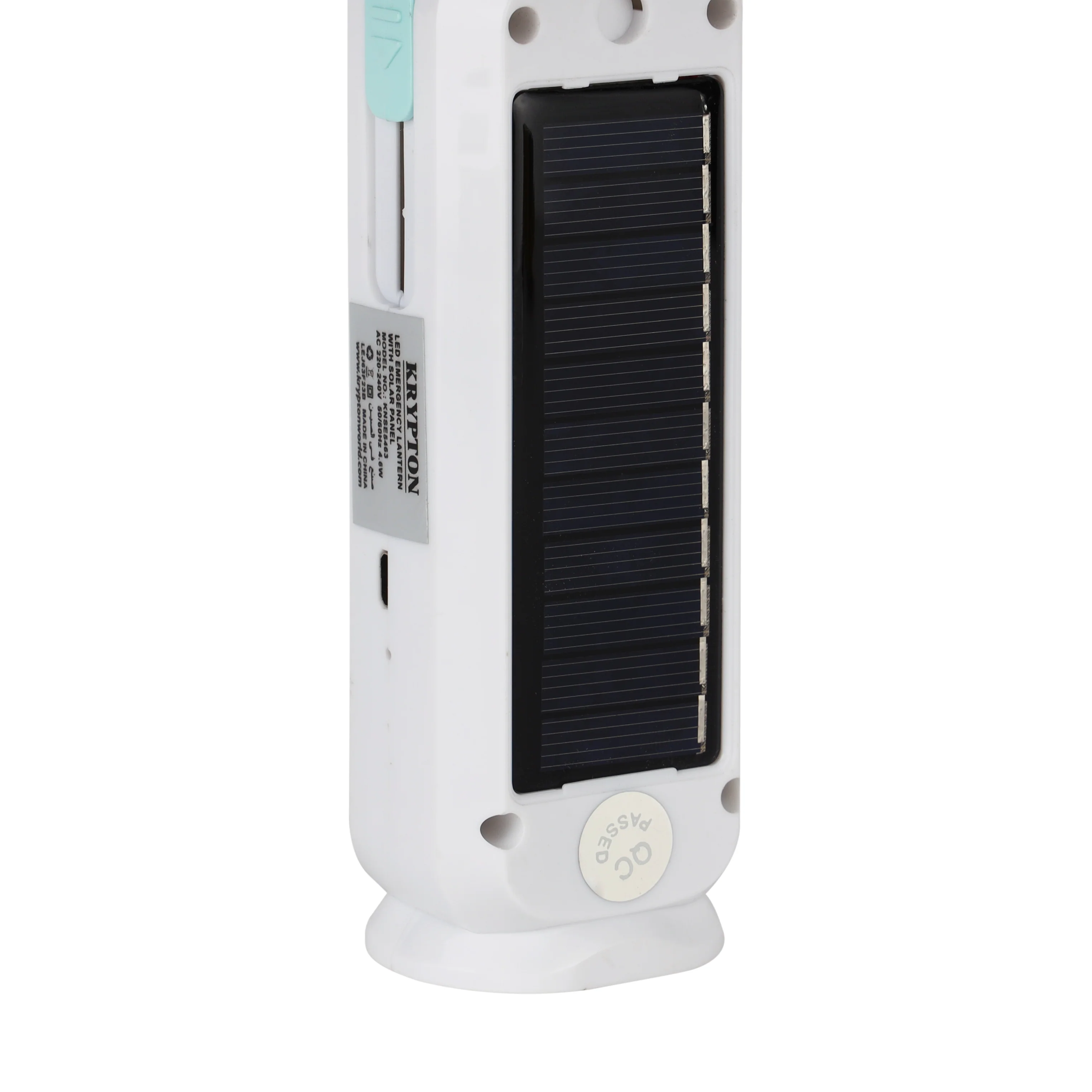 Krypton KNSE5463 LED Emergency Lantern with solar panel | super bright illumination, rechargeable battery backup, and portable design ideal for power outages, camping - Image 4