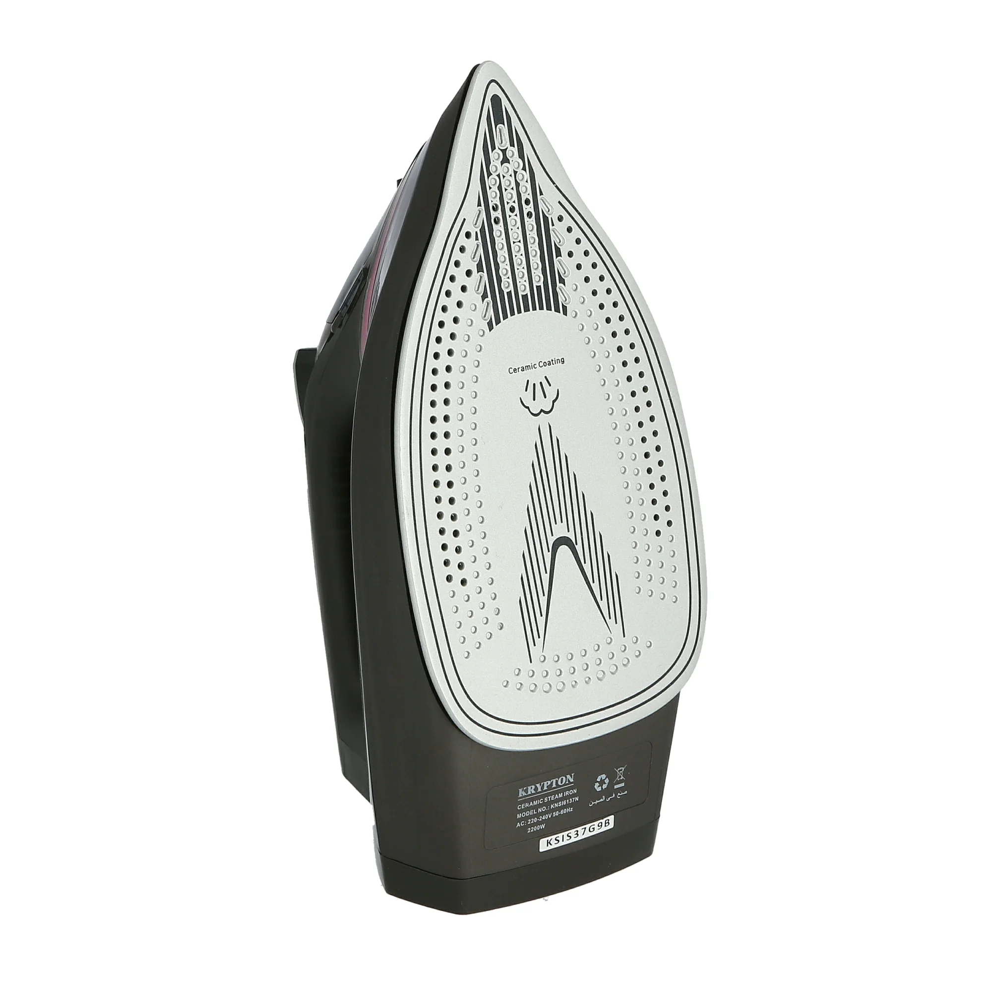 Krypton KNSI6137 Ceramic Steam Iron | powerful wet and dry ironing with a smooth ceramic soleplate, variable steam control, & self-clean function for easy results - Image 4