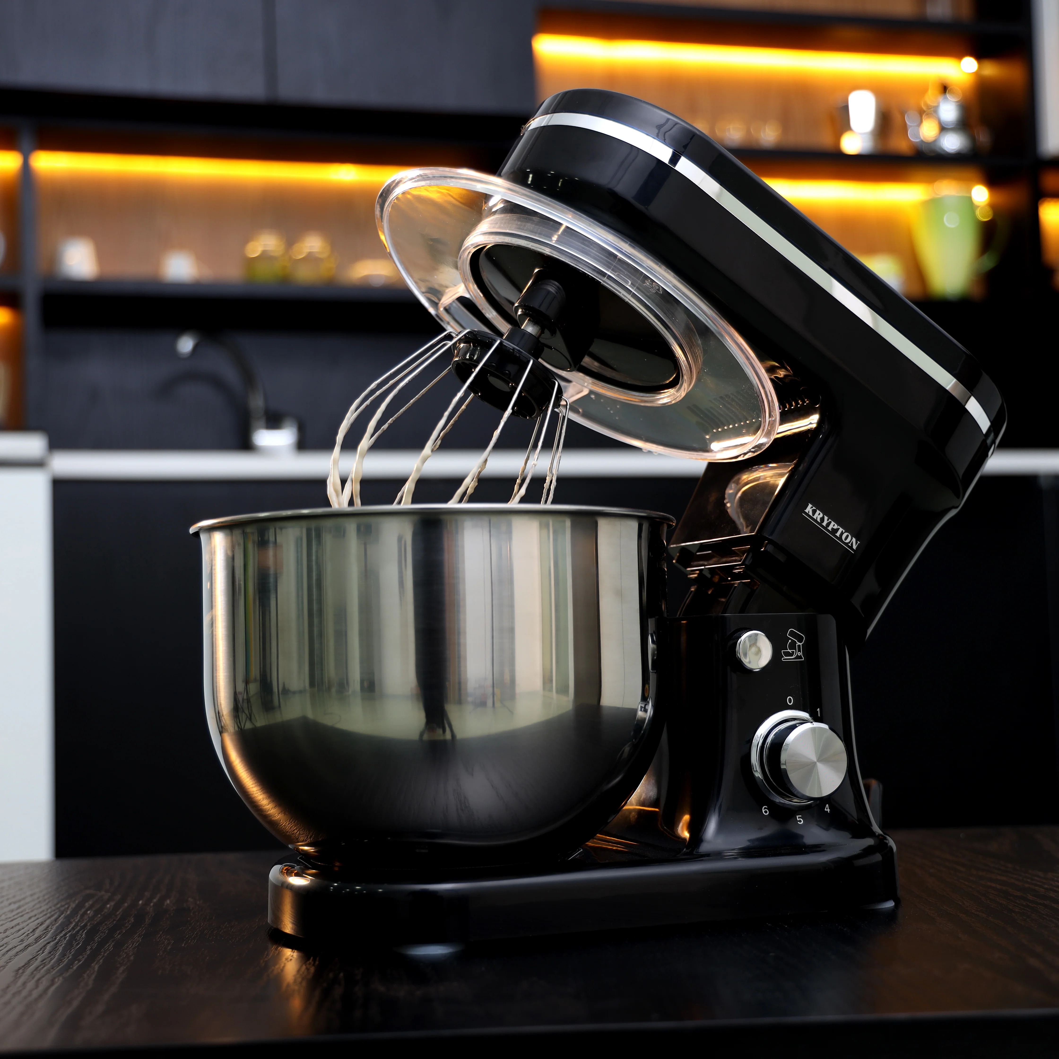 Krypton KNSM6229 Kitchen Machine | 5L stainless steel bowl, 800W motor & 6-speed control delivers powerful| even mixing for dough, batter, cream & baking needs| - Image 4