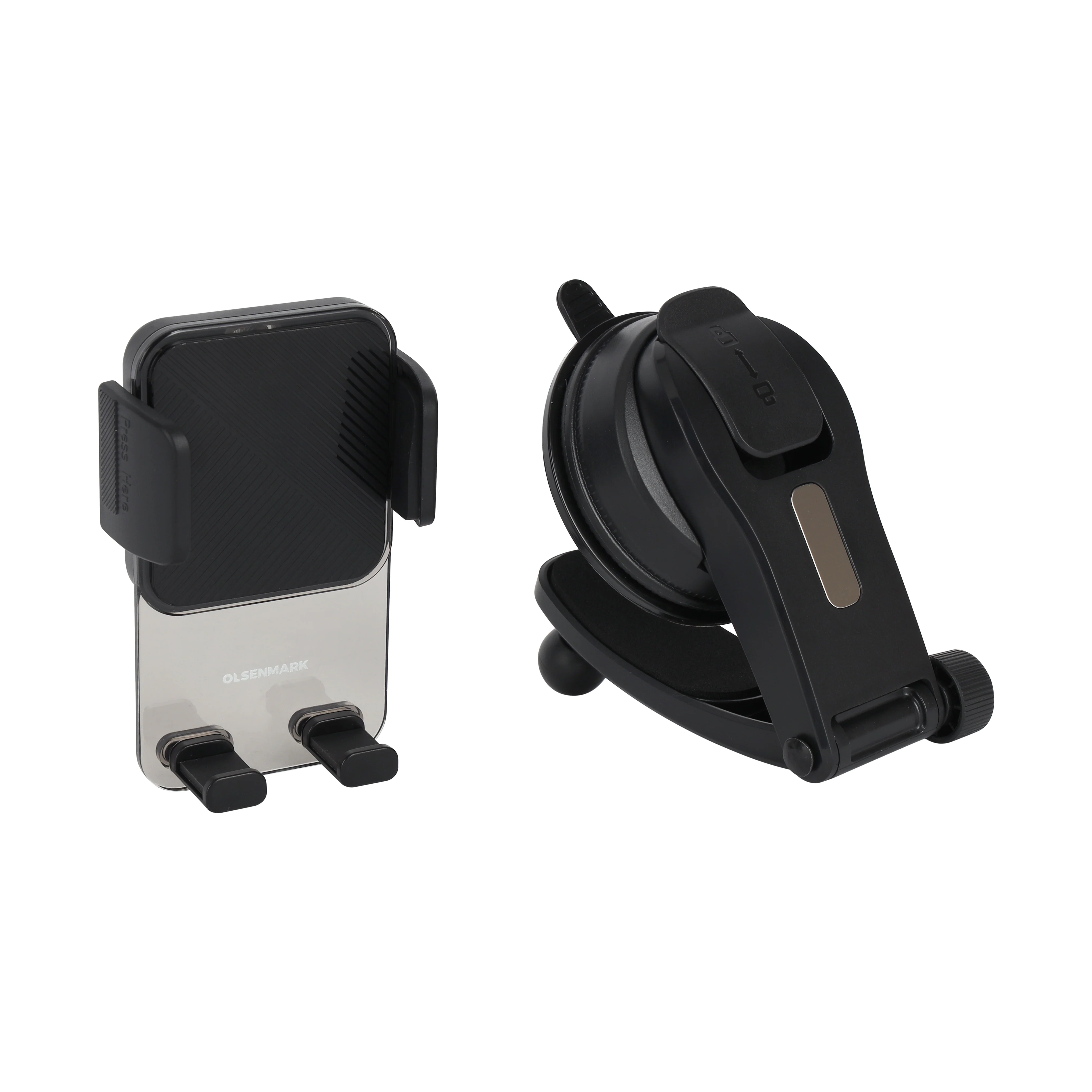 Olsenmark OMCB1301 Car Mount| 360° rotation, transparent suction cup design & secure non-slip grip| easy one-hand operation for convenient smartphone use in vehicles| - Image 4
