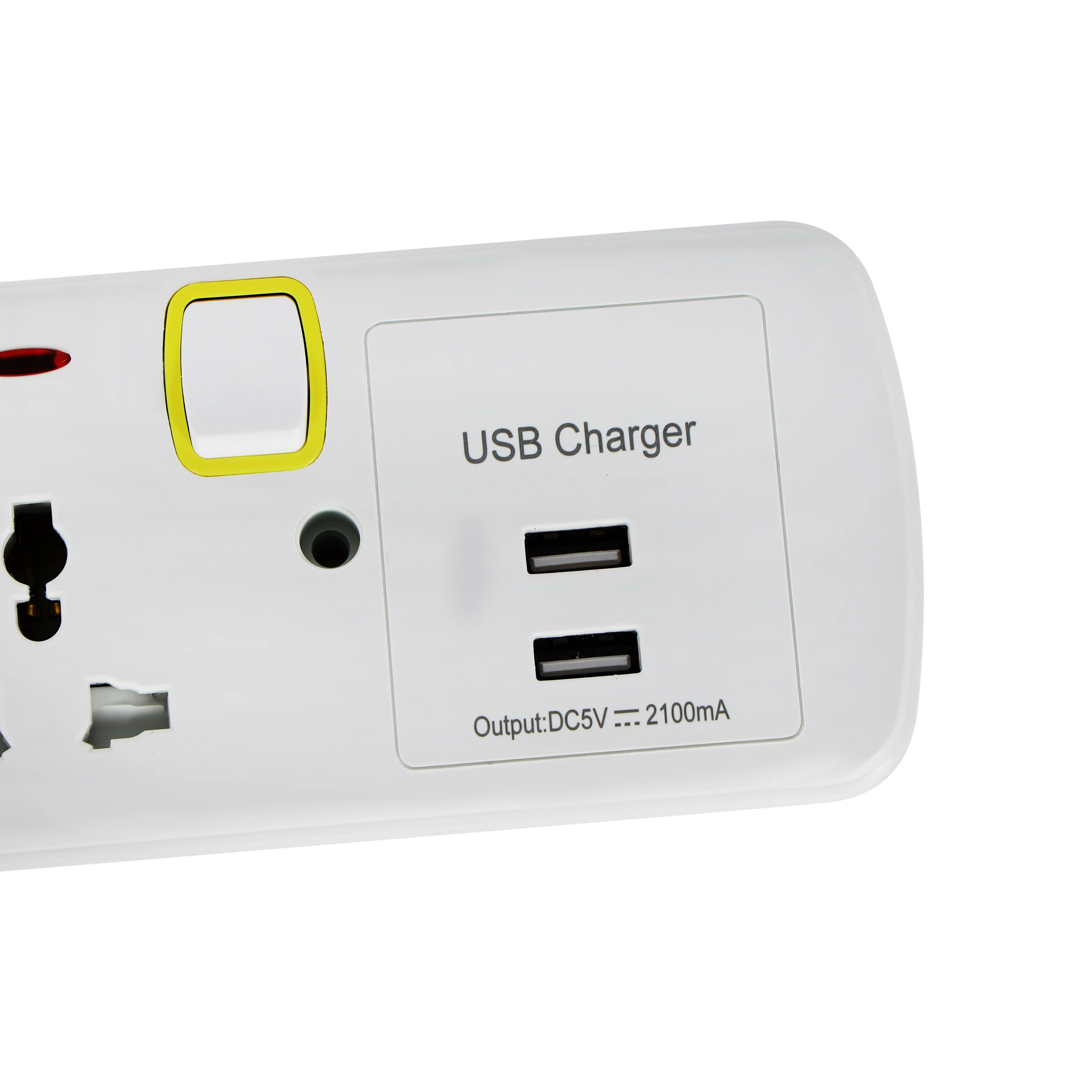 Olsenmark OMES1730 4 Way Power Socket with USB Charger| 3 Meter Extension Cord, 2 USB Ports and Individual Switches| Fireproof Housing, Child Safety Protection| - Image 4