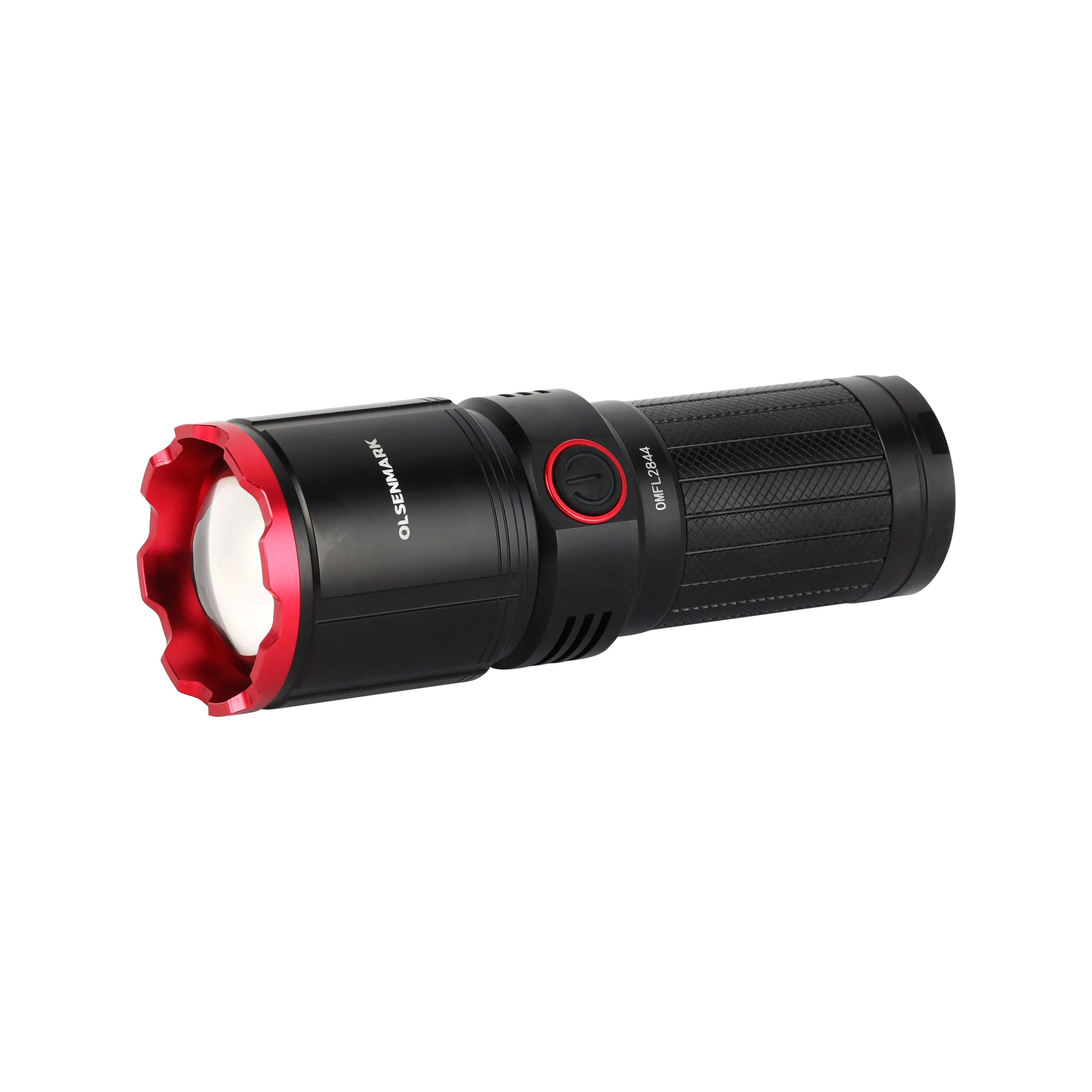 Olsenmark OMFL2844 Waterproof LED Flashlight| 3100 lumens brightness and powerful 28W XHP70 LED| 12000mAh battery, power bank function, multiple lighting modes|