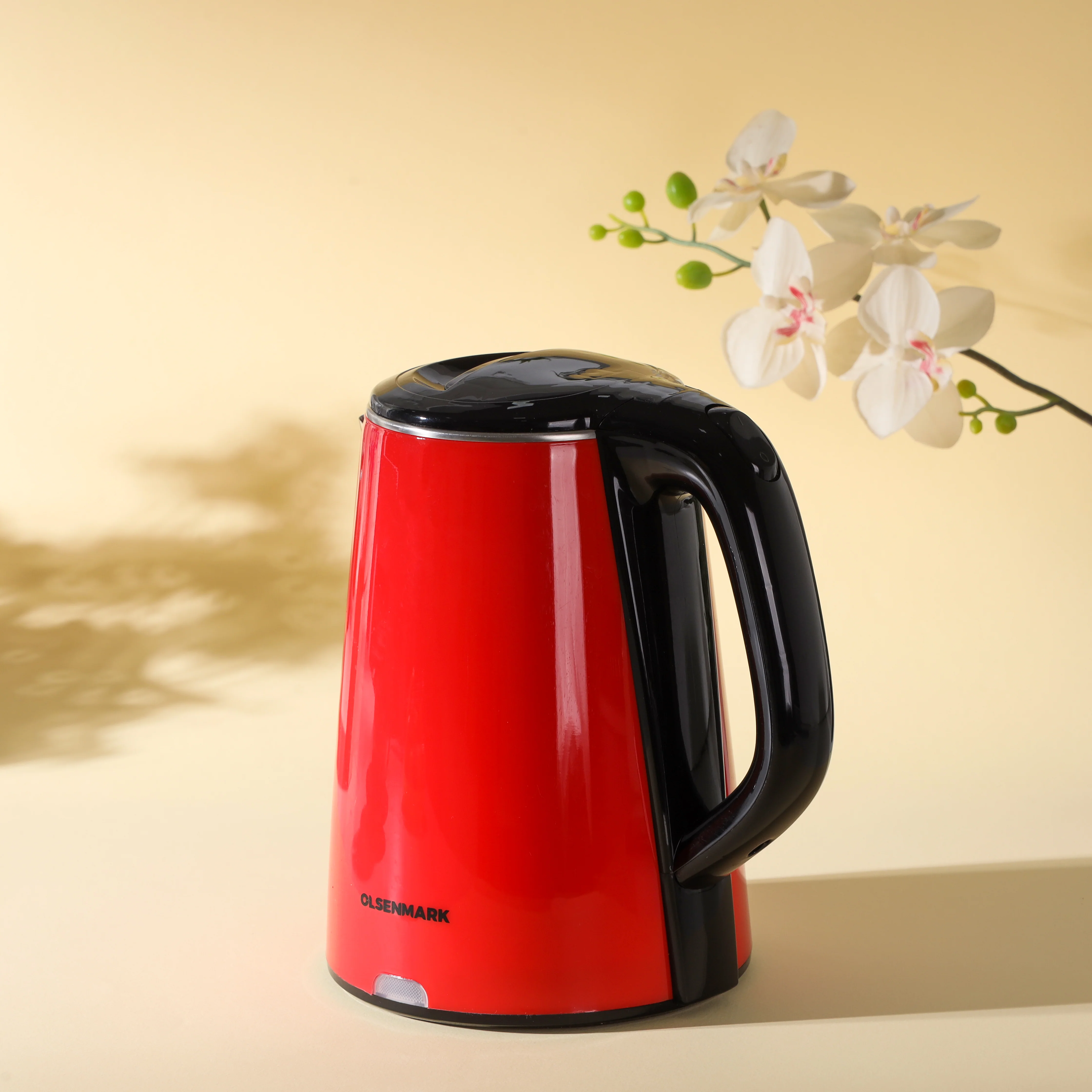 Olsenmark OMK2147 Double Layer Electric Kettle 2.2L| 1500W Stainless Steel Cool Touch Kettle with Fast Boil Heating| Auto Shut-Off, Boil Dry Protection, Durable Design| - Image 3
