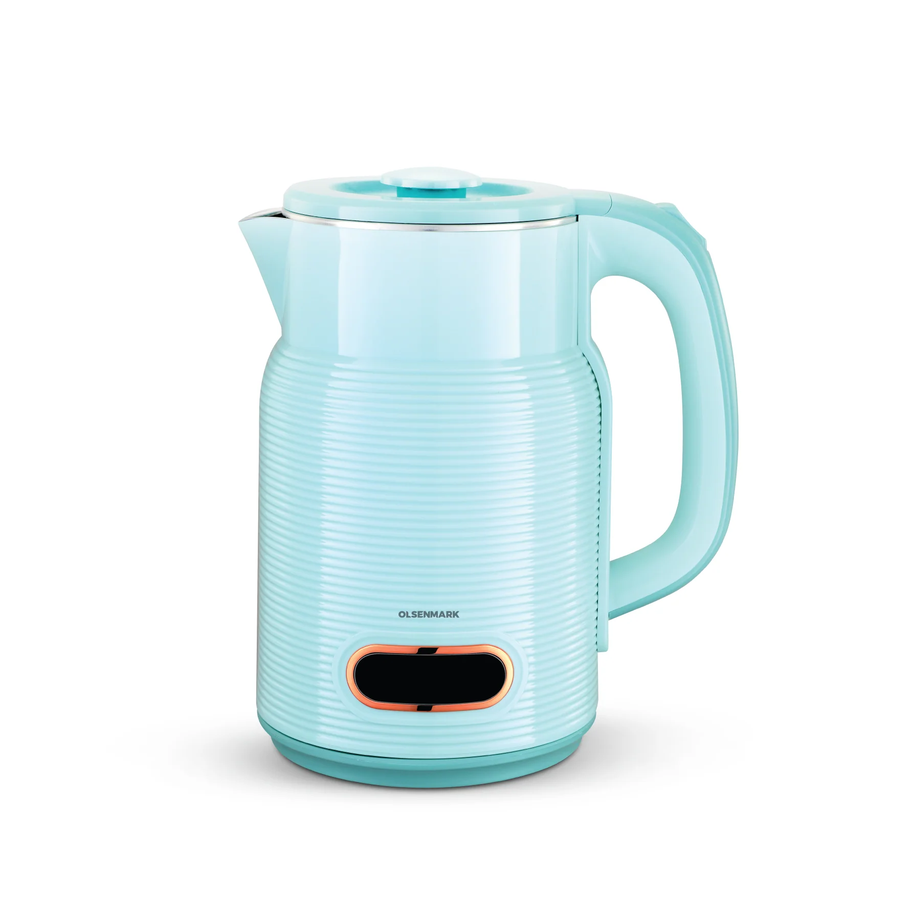 Olsenmark OMK2429 Electric Kettle 1.8L| double layer body, 1500W fast boiling & stainless steel seamless inner pot| 360° base, auto shut off and boil dry safety|