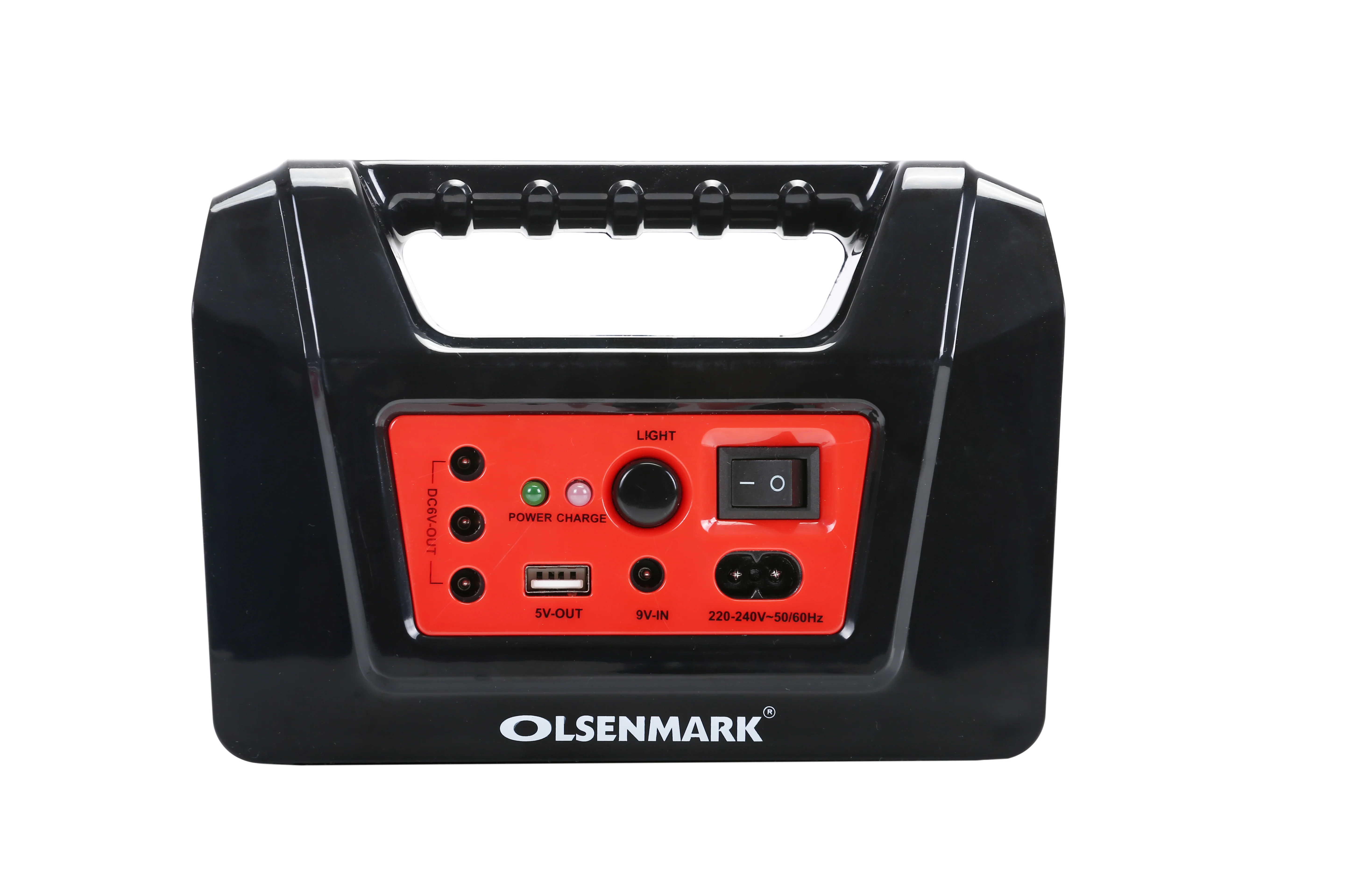 Olsenmark OMPS2752 Power Caster with LED light| 5V USB output, DC 9V solar charging support, 6V 4.5Ah battery, overcharge protection & long-lasting emergency backup power - Image 3