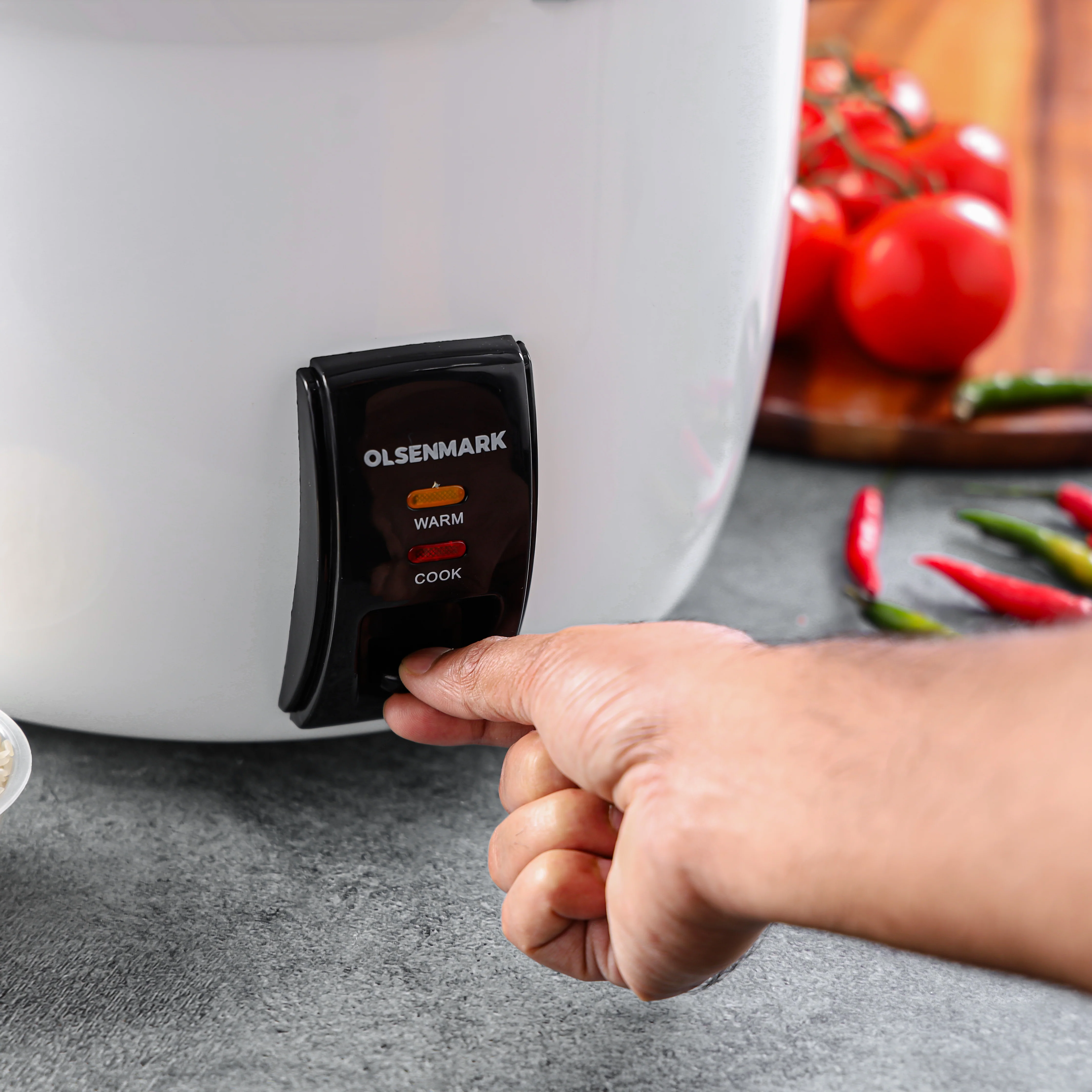 Olsenmark OMRC2183H 3.0L Automatic Rice Cooker| 1000W power with non-stick inner pot & 3-in-1 cook| steam & keep warm function, detachable power cord and durable design| - Image 4