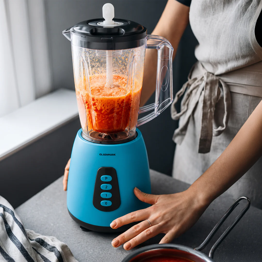 Olsenmark OMSB2055 2-in-1 Blender | powerful 700W motor with 1.75L unbreakable PC jar| grinder attachment, 2 speeds with pulse function, overheat protection for safe use| - Image 3
