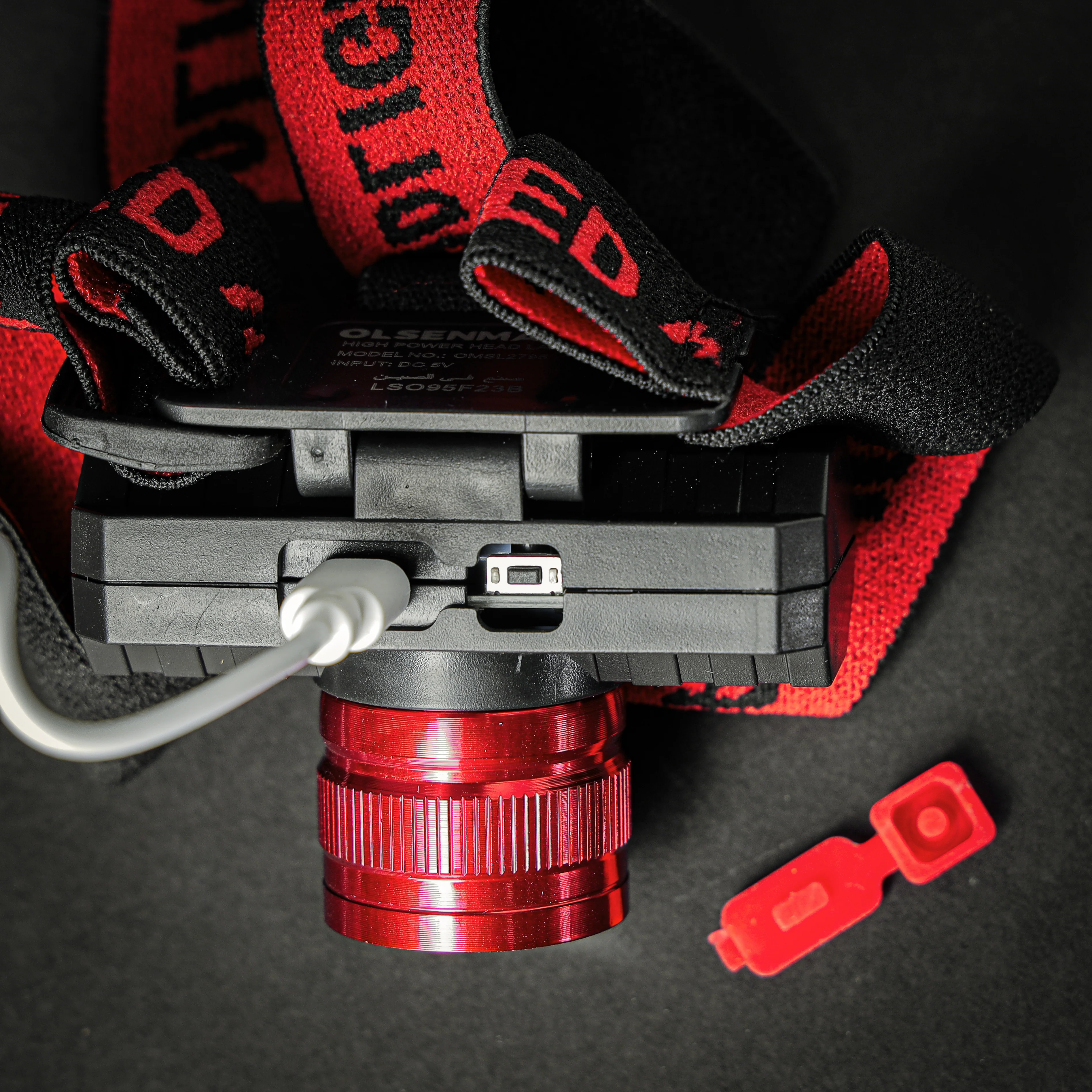 Olsenmark OMSL2795 LED Adjustable Headlamp | 5W bright LED with 1200mAh rechargeable battery & USB charging| adjustable headband, and reliable lighting performance| - Image 2