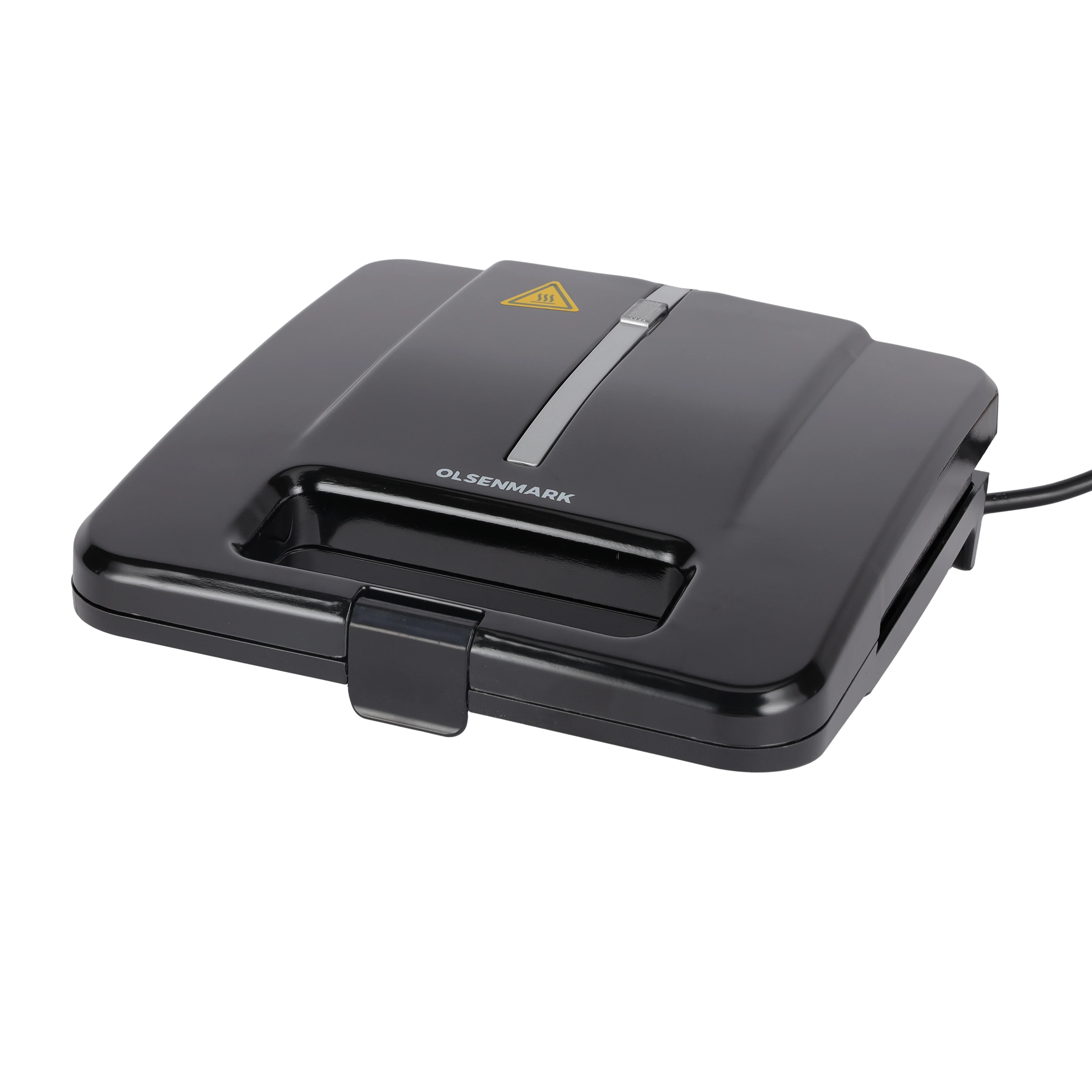 Olsenmark OMSM2404 Sandwich Maker | 750W power with non-stick plates & safety locking handle| dual indicator lights, and fast, even sandwich toasting performance|