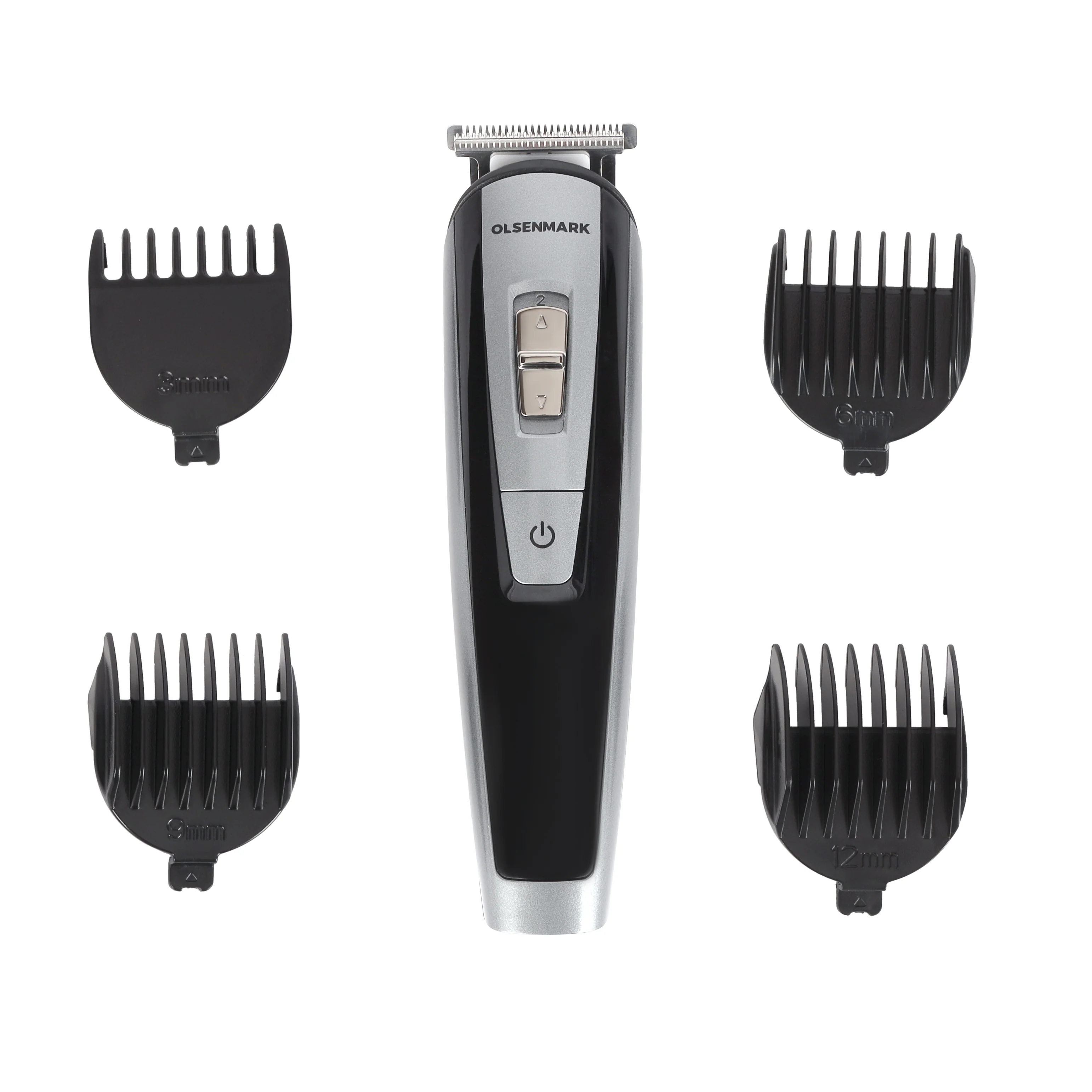 Olsenmark OMTR4038 Rechargeable Trimmer| Cordless with Stainless Steel Blades & 4 Detachable Combs| 30 Min Runtime, Precision Length Control, Ni-Cd Battery Pro|