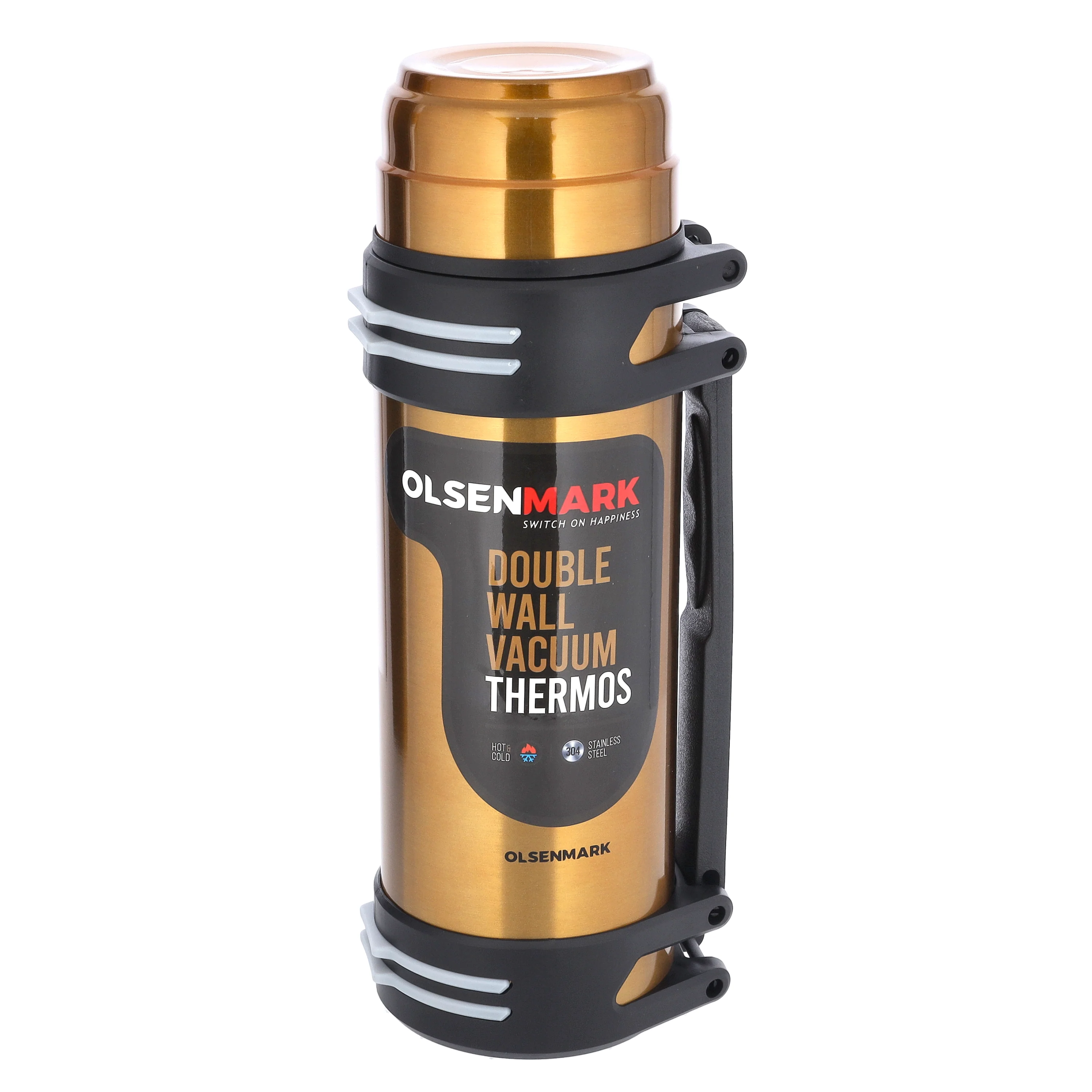 Olsenmark OMVF2501 Stainless Steel Vacuum Thermos | 3000ml Hot & Cold Bottle keeps beverages hot or cold for hours| stainless steel, leak-proof design & eco-friendly |