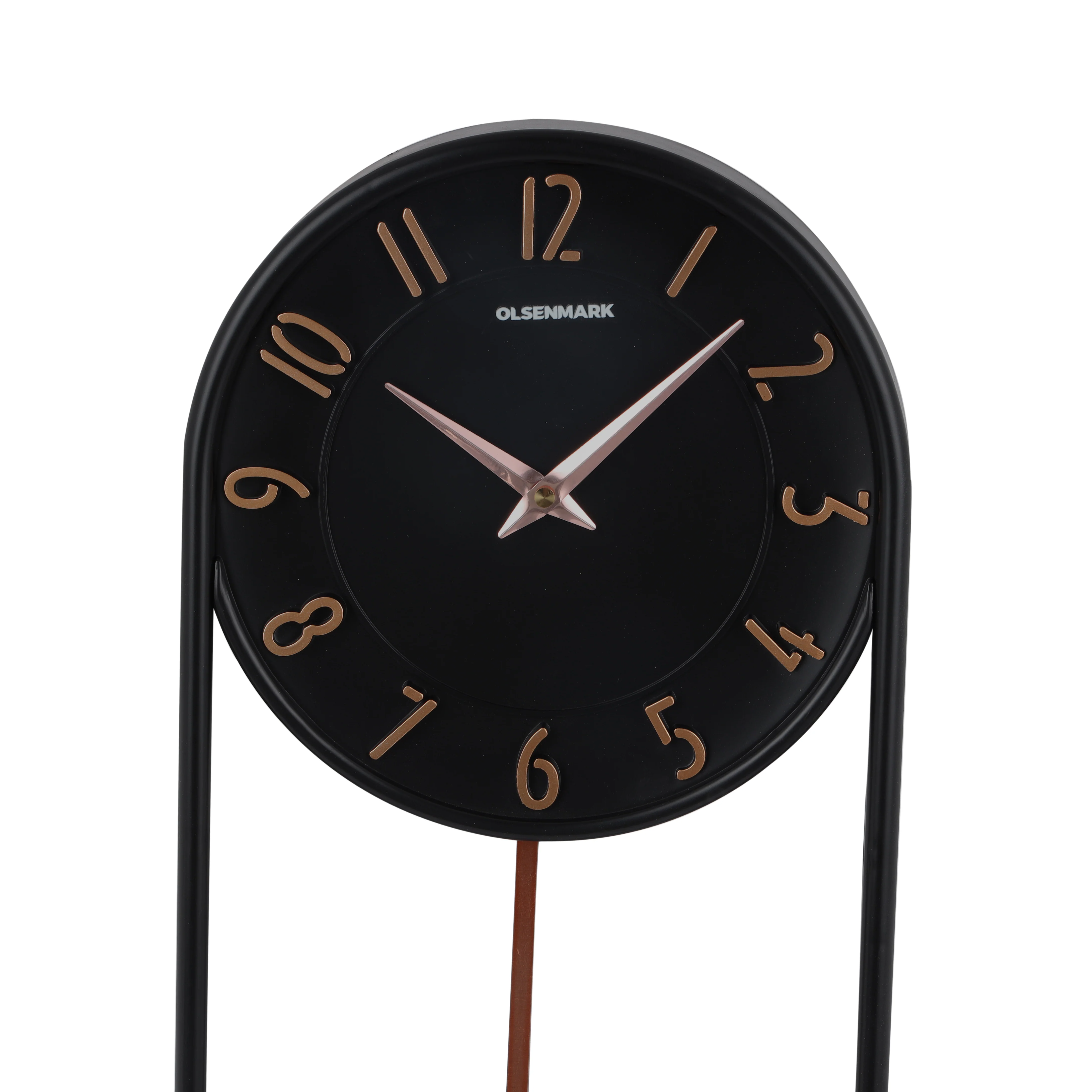 Olsenmark OMWC1939 Wall Clock with Pendulum | modern decorative design & silent quartz movement| clear dial display & elegant finish ideal for home or office décor| - Image 2