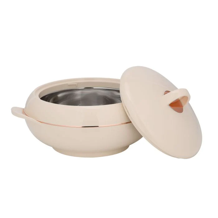 Omega Gold Insulated Casserole, Firm Twist Lock, RF11153 | Strong Handles | 3500ml Double Wall Insulated Serving Pot, Chapati Storage Box, Roti Serving Pot, Chapati Dabba - Image 4