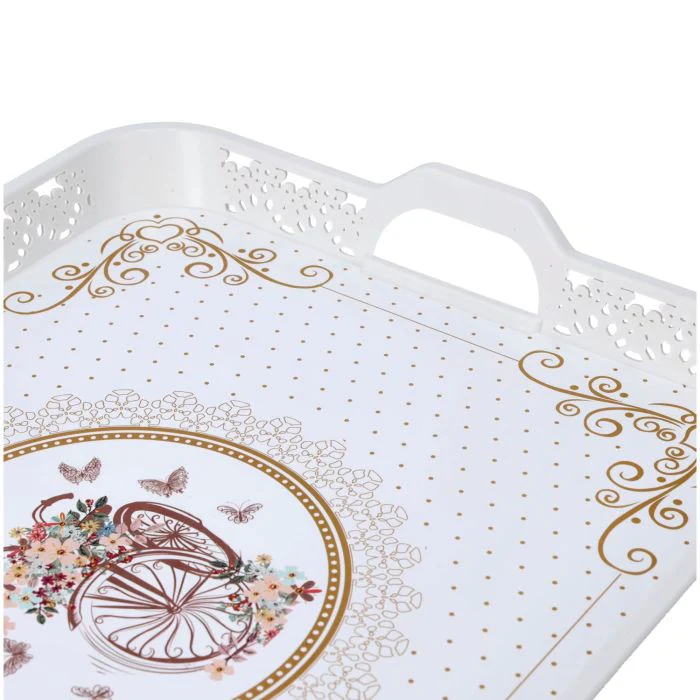 Rectangular Oya Tray, Breakfast & Cereal Tray, RF10920 | Ideal for Home & Restaurant | Long Lasting & Lightweight | Elegant Design | Premium Plasticware | BPA-free & Odourless - Image 4