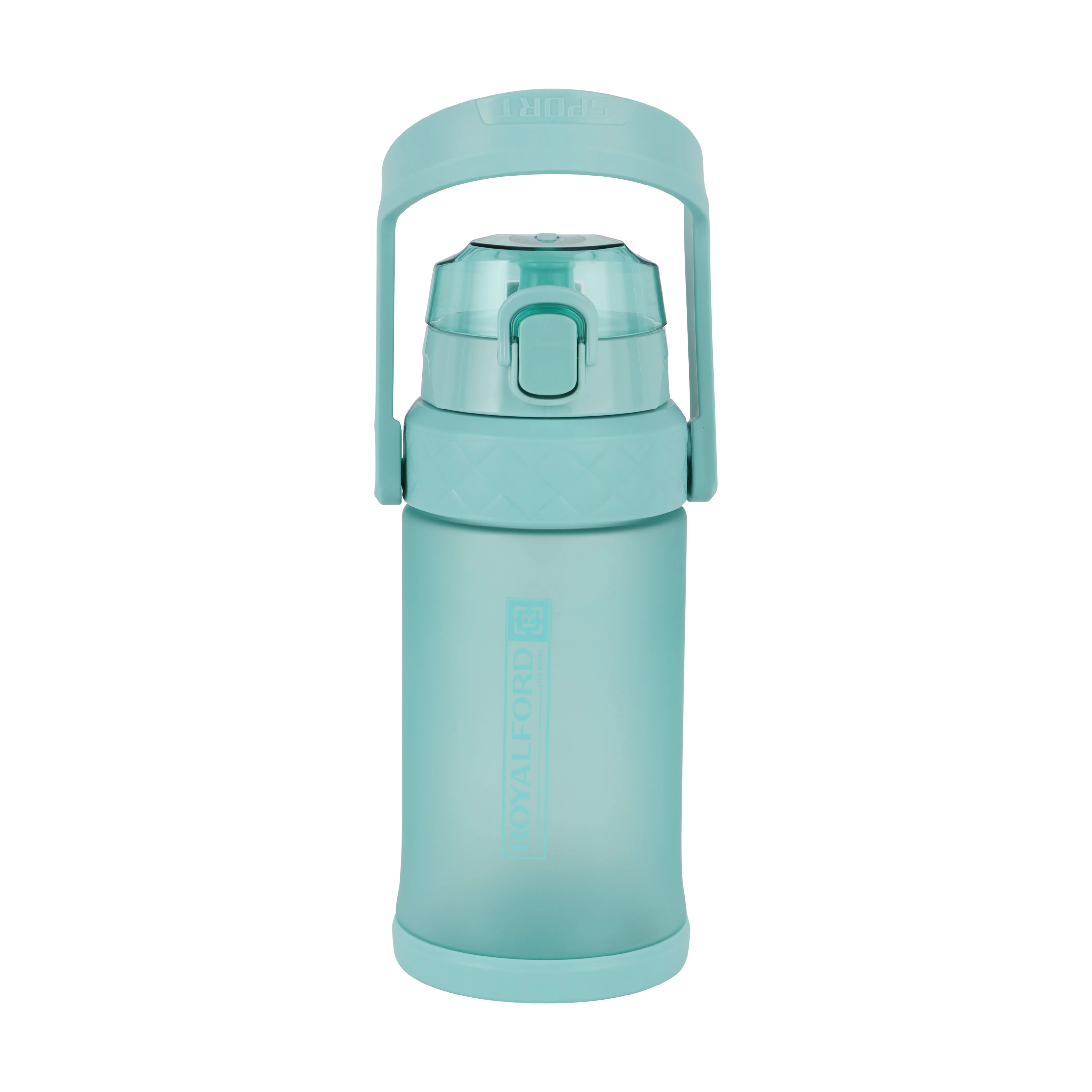 Royalford 1500 ml Water Bottle- RF12163/ Plastic Bottles with Flip Lid, Silicone Sipper and Straw, Strap, with Carry Handle/ Perfect for School, Office and Gym